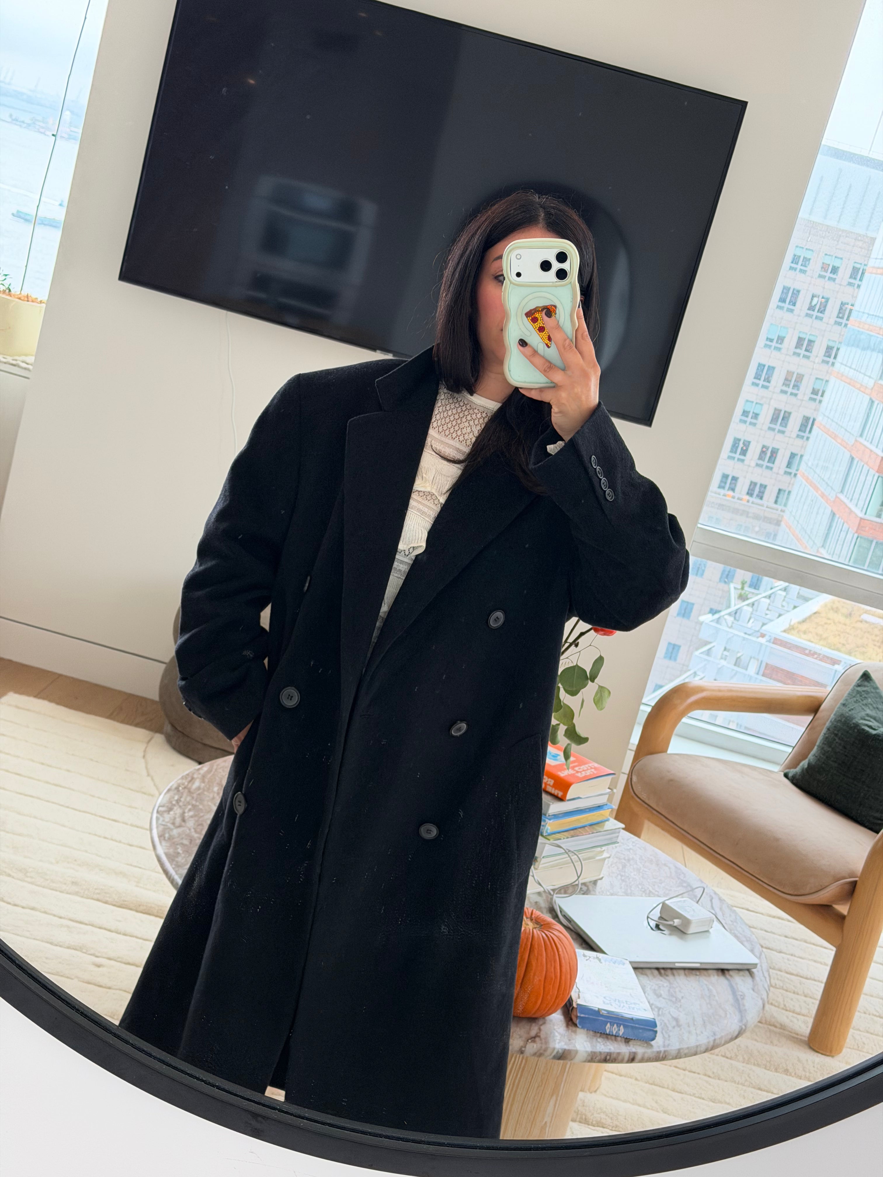 Vintage Ralph Lauren Wool & Cashmere Double-Breasted Maxi Coat