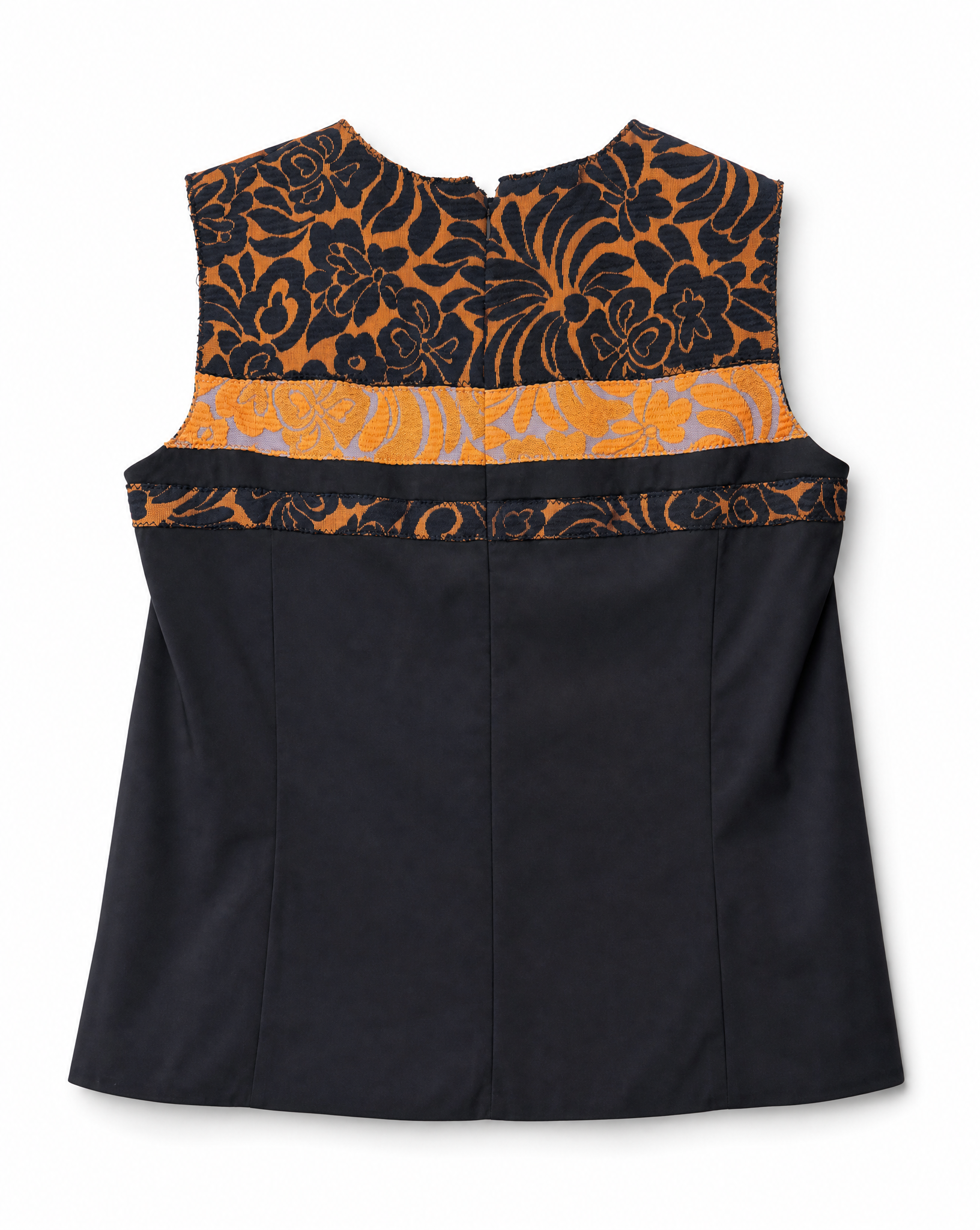 Vintage Prada Floral Jacquard Sleeveless Top - Archive Piece