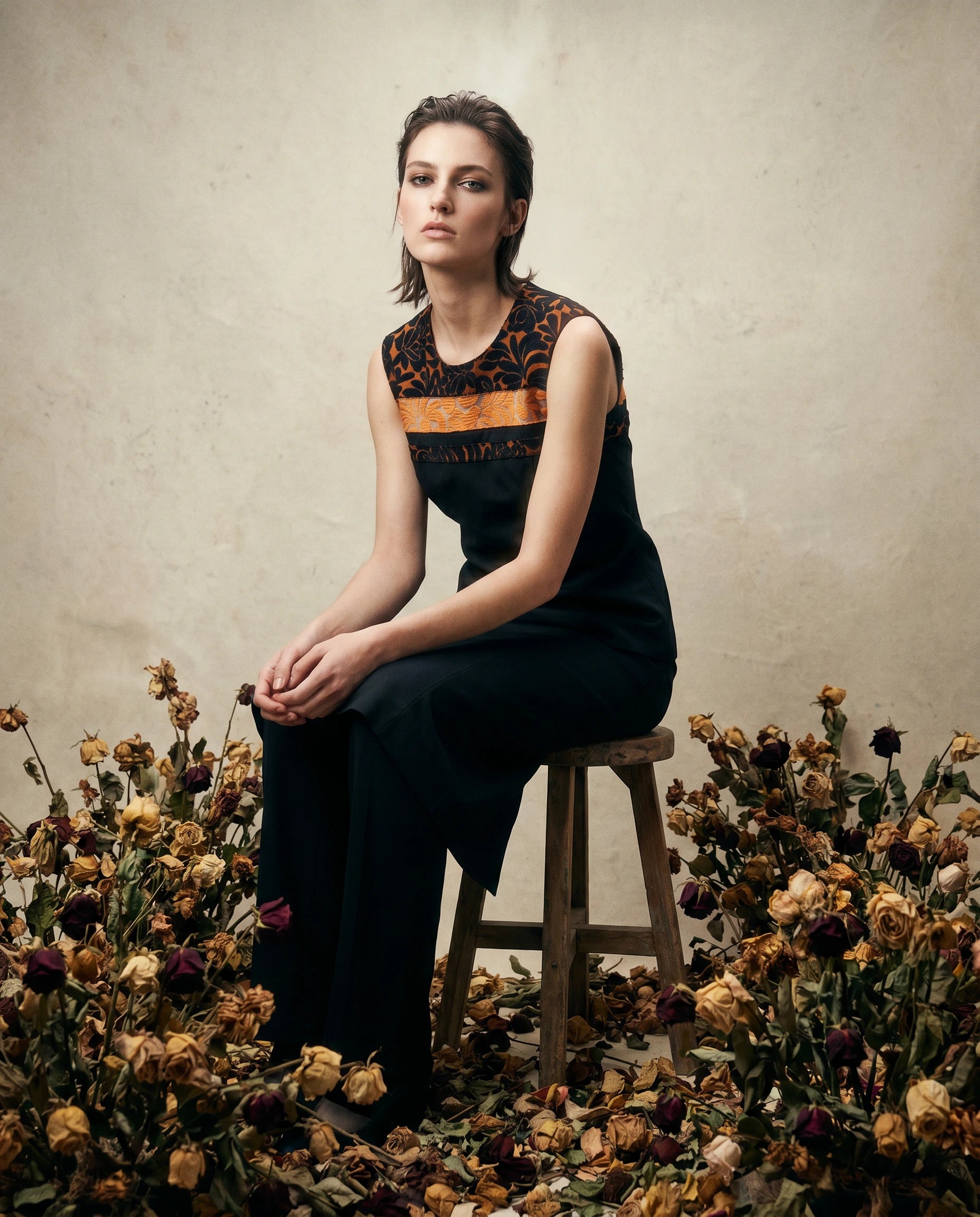 Vintage Prada Floral Jacquard Sleeveless Top - Archive Piece