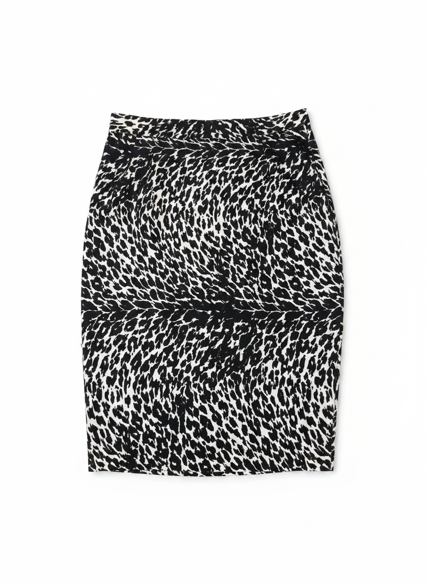 Vintage Gianni Versace Couture Leopard Print Wrap Skirt 90s Archive