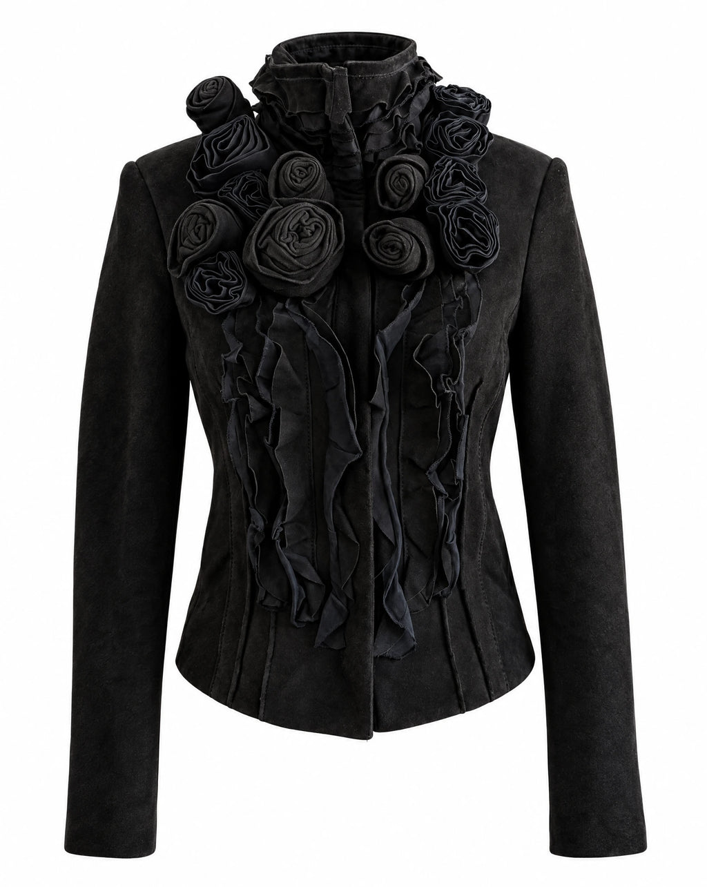 Class Roberto Cavalli Leather Rosette Jacket - 2009