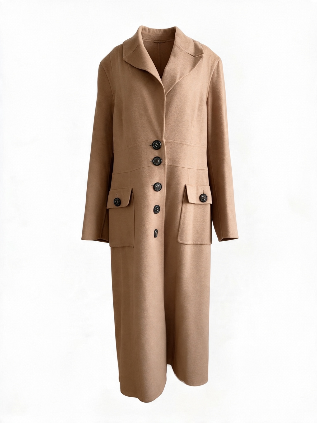 ESCADA 100% Cashmere Camel Maxi Coat - 1990s