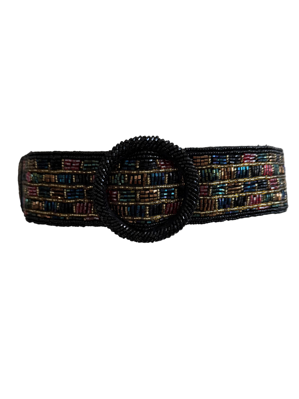 Vintage Morgan Taylor Beaded Statement Belt