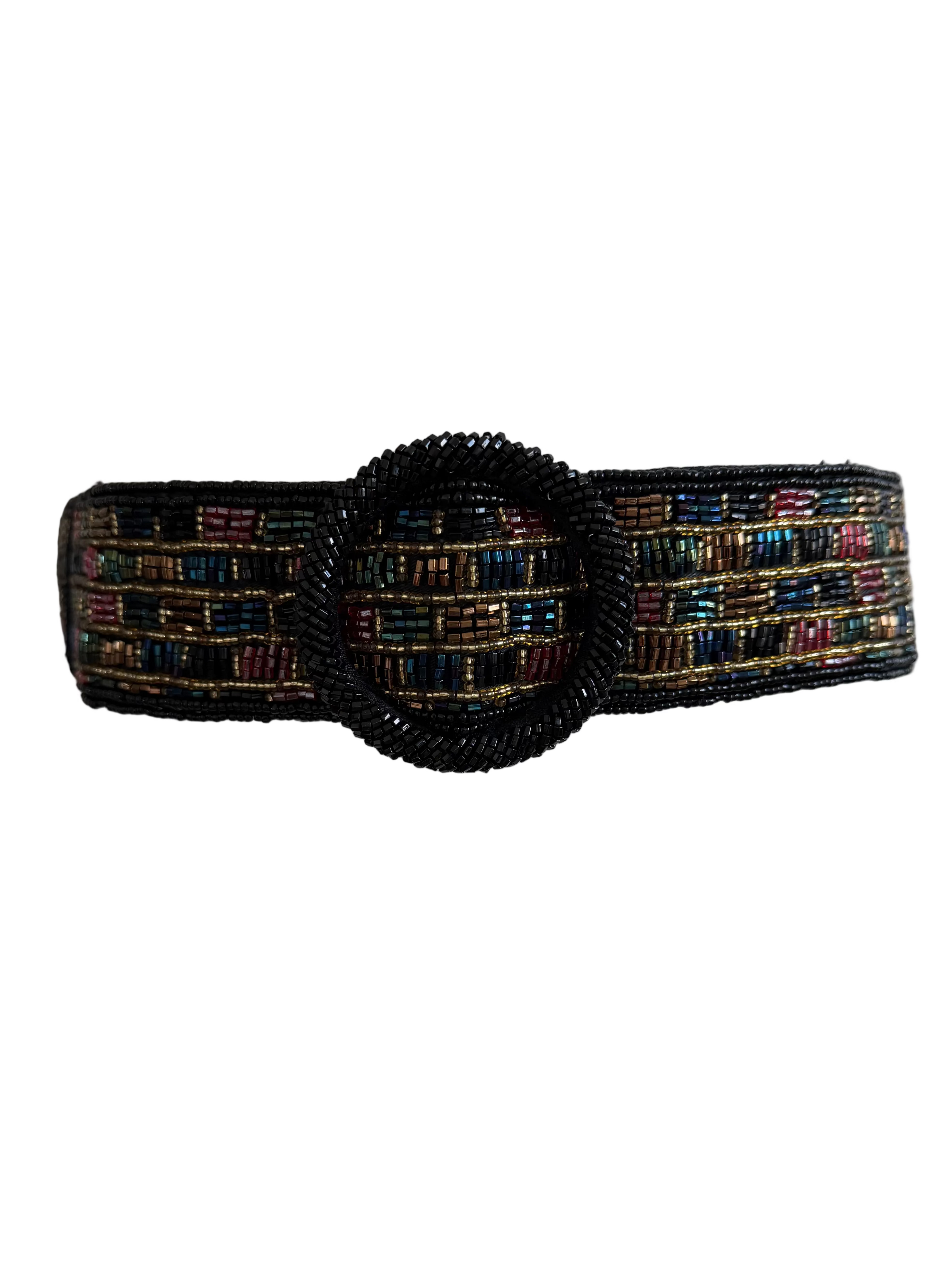 Vintage Morgan Taylor Beaded Statement Belt