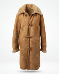1970s French Shearling Toggle Coat – Camel Suede