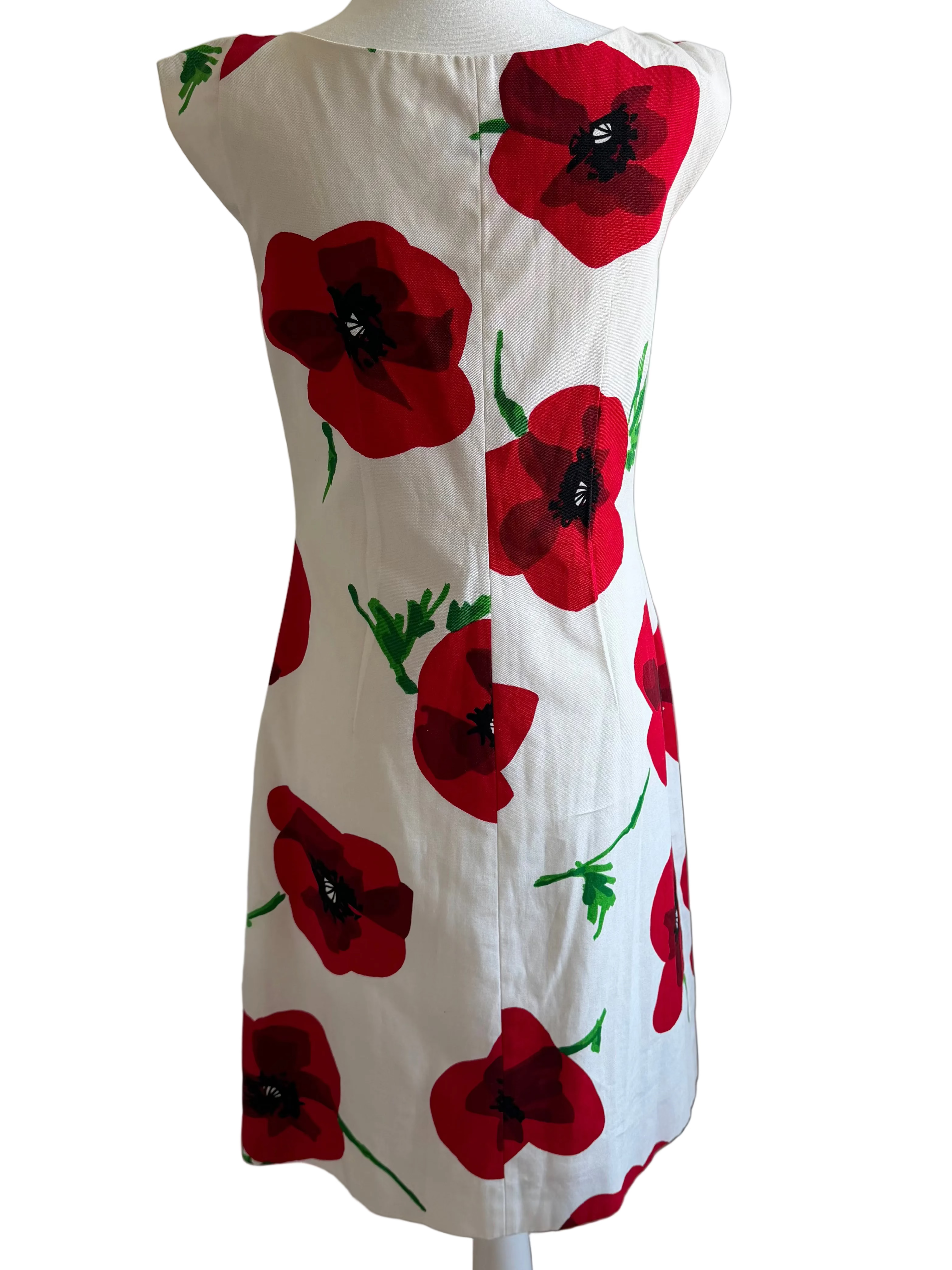 Moschino Cheap and Chic Poppy Print Shift Dress