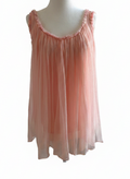 Gucci Tom Ford FW01 Runway Look 4 Pink Sheer Silk Chiffon Top