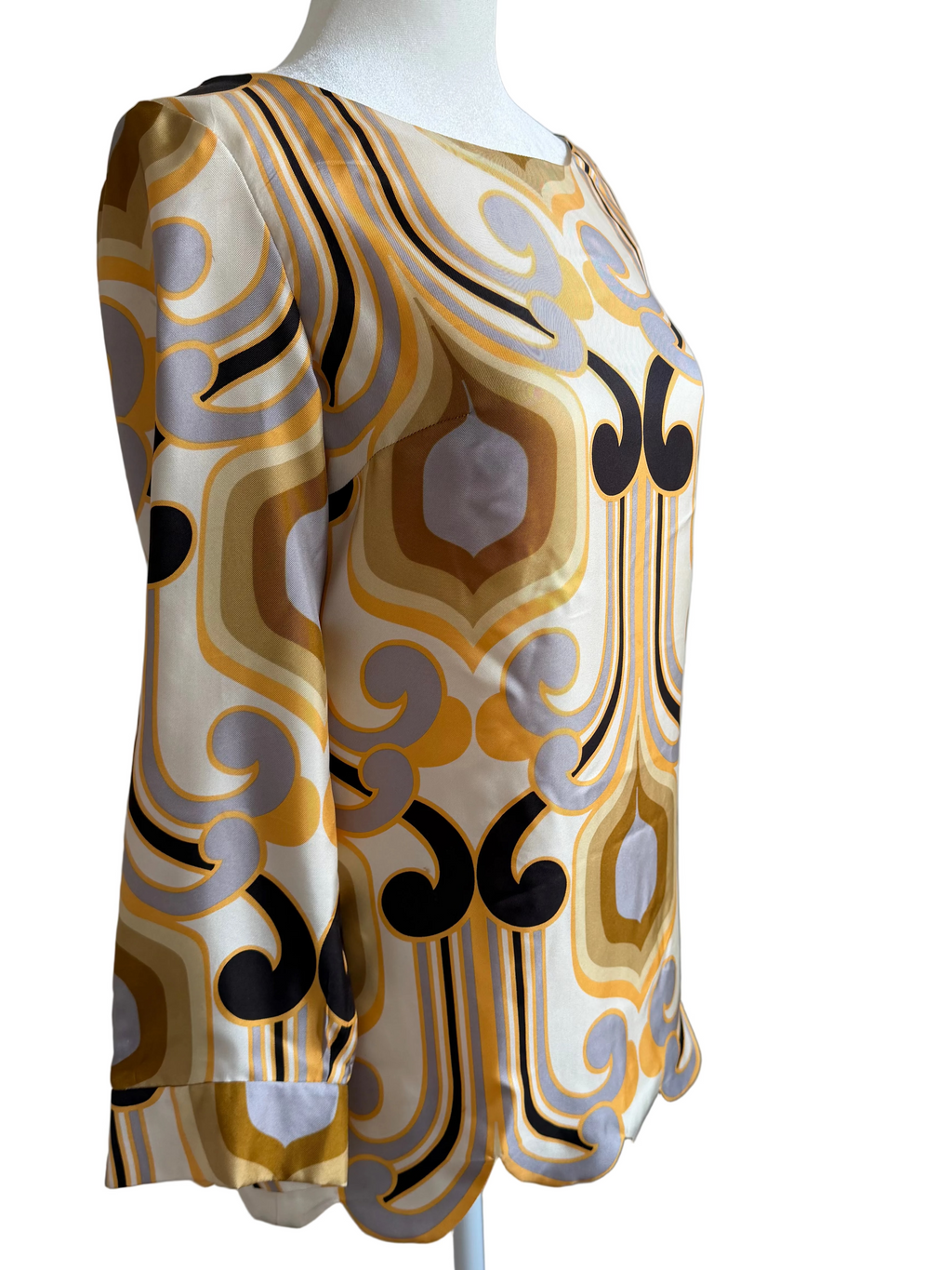 Miu Miu SS 2005 Runway Silk Print Tunic