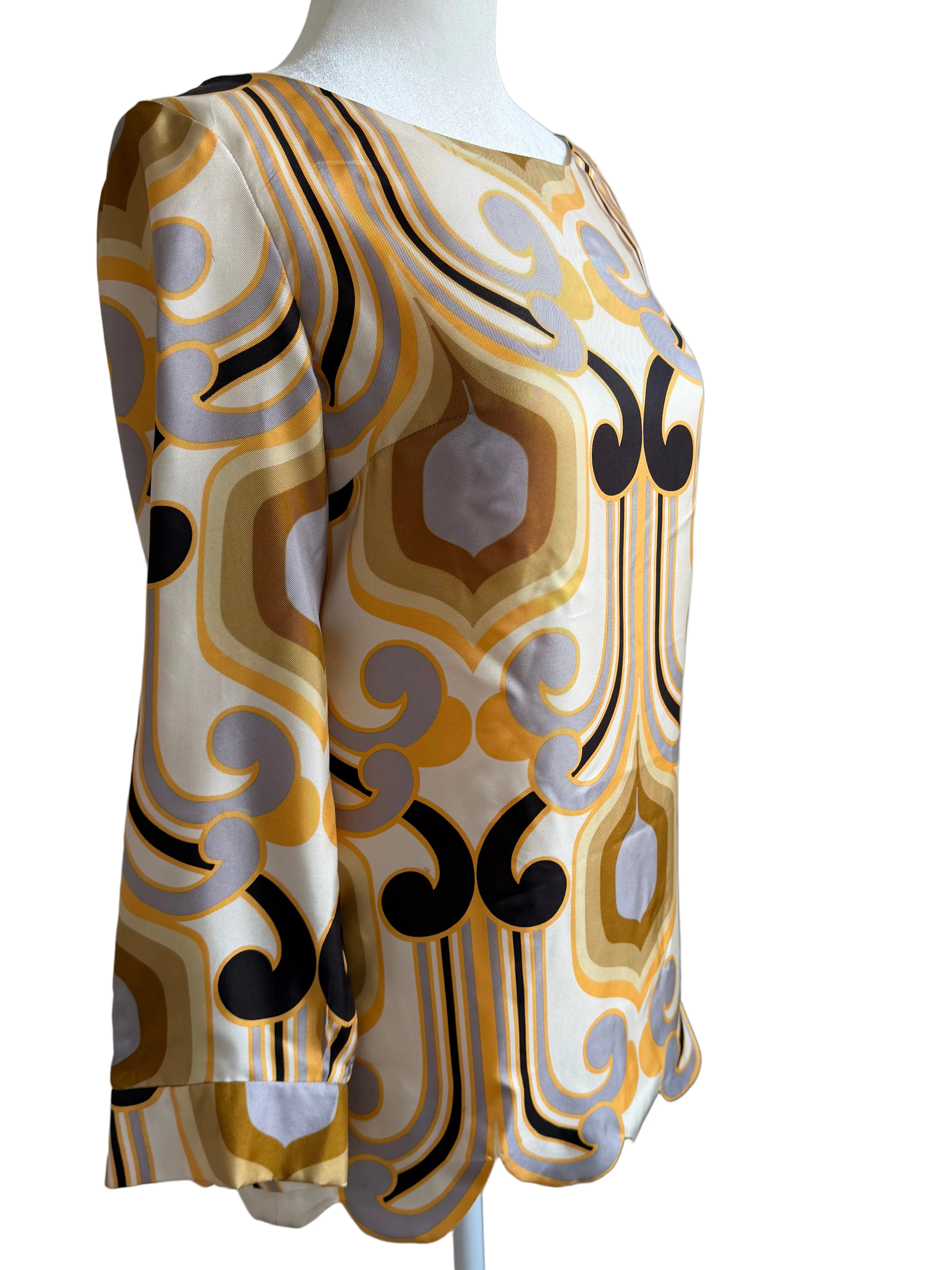 Miu Miu SS 2005 Runway Silk Print Tunic