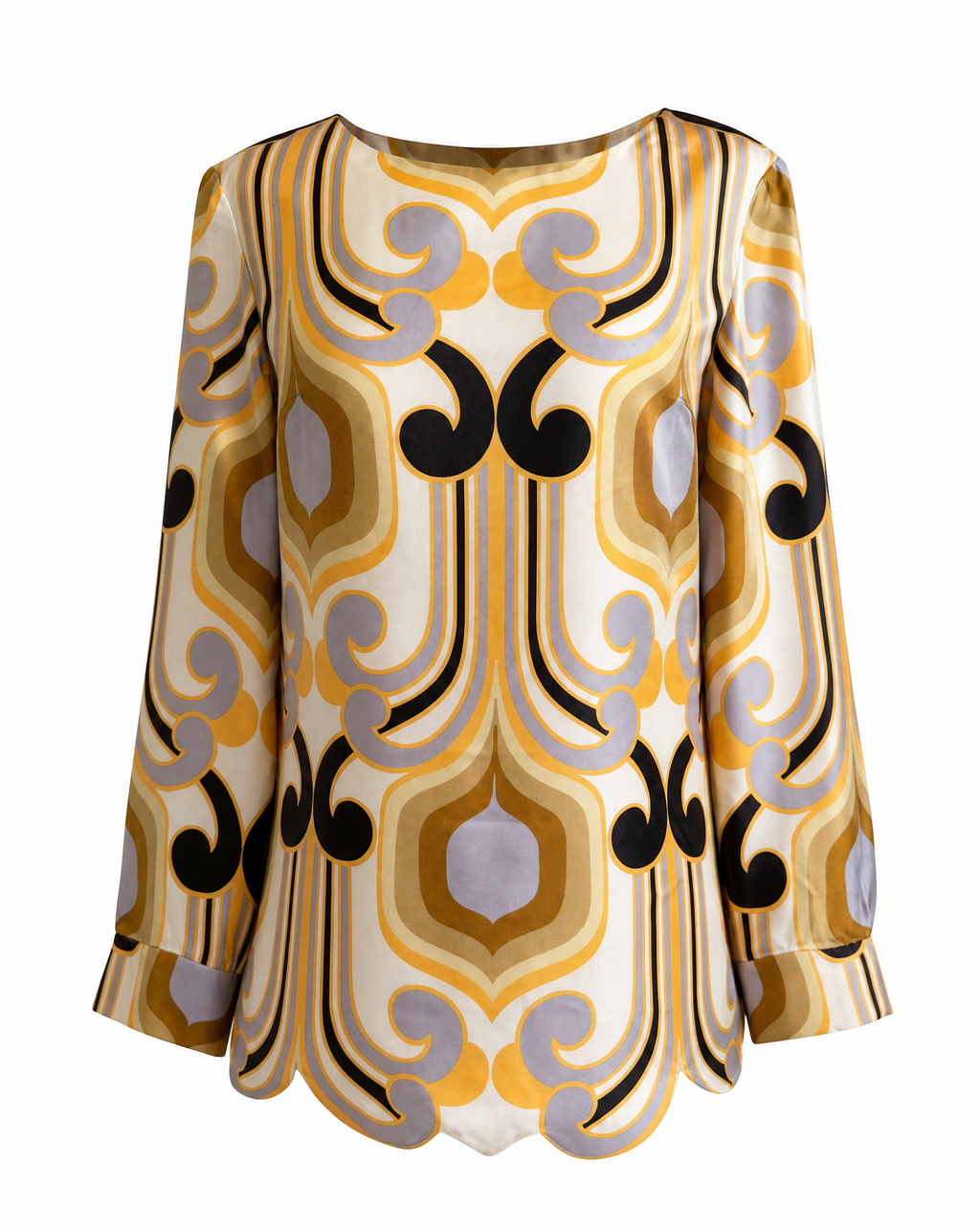 Miu Miu SS 2005 Runway Silk Print Tunic