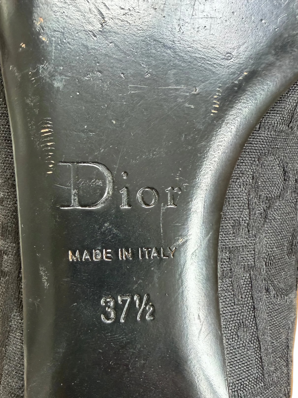 Christian Dior Embellished Logo Ballet Flats