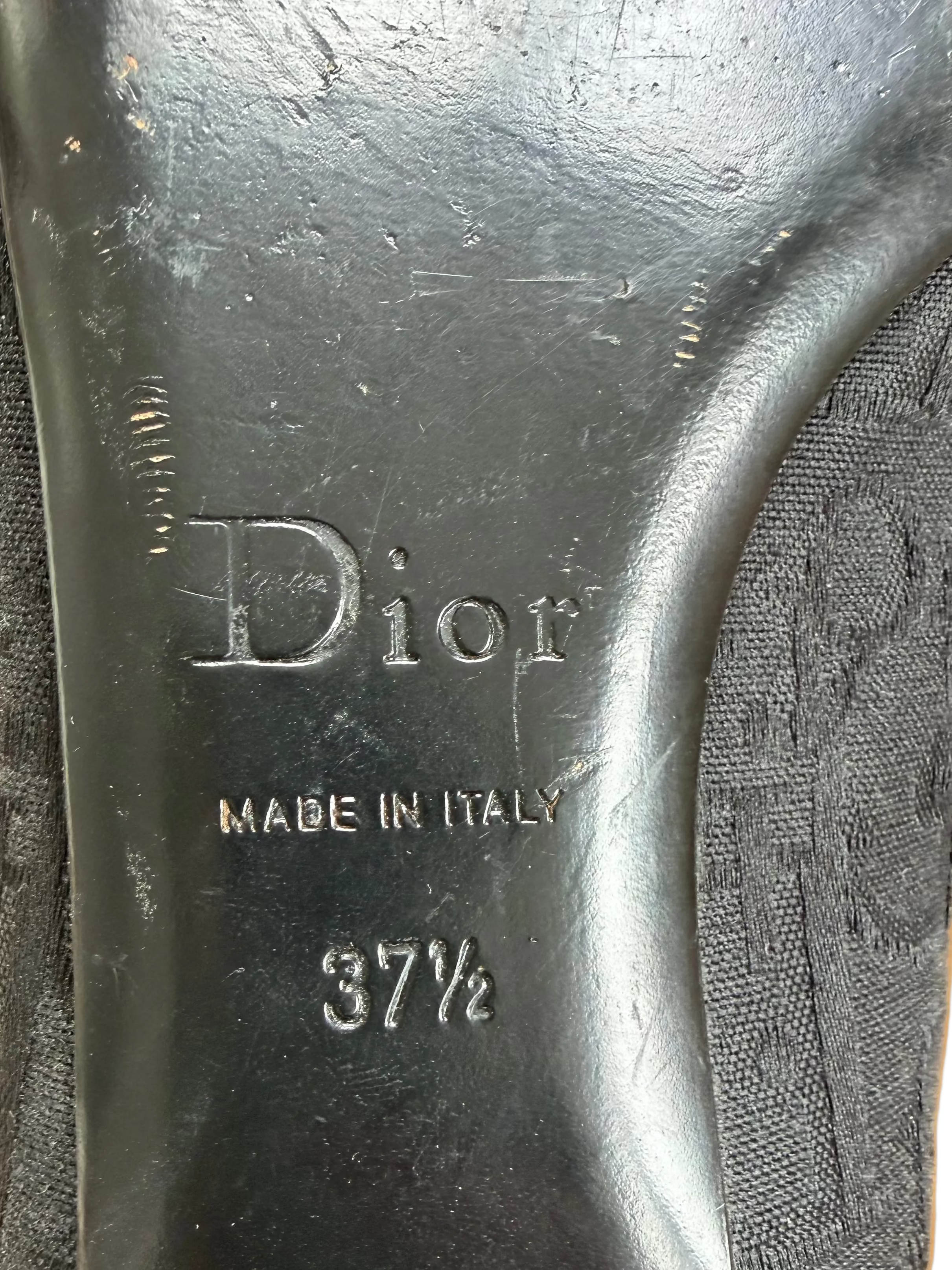 Christian Dior Embellished Logo Ballet Flats