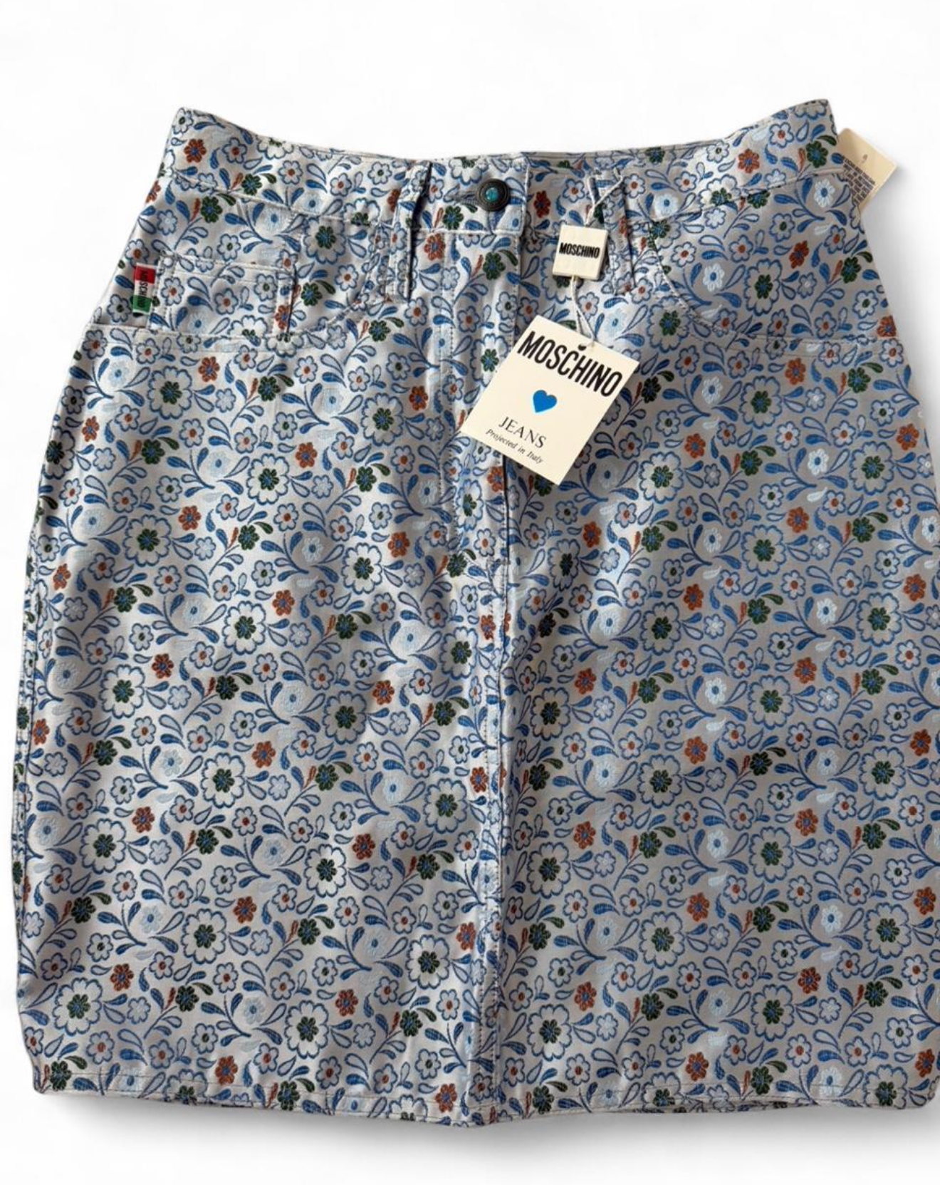 Moschino Jeans Floral Mini Skirt Late 90s/Y2K with original tags