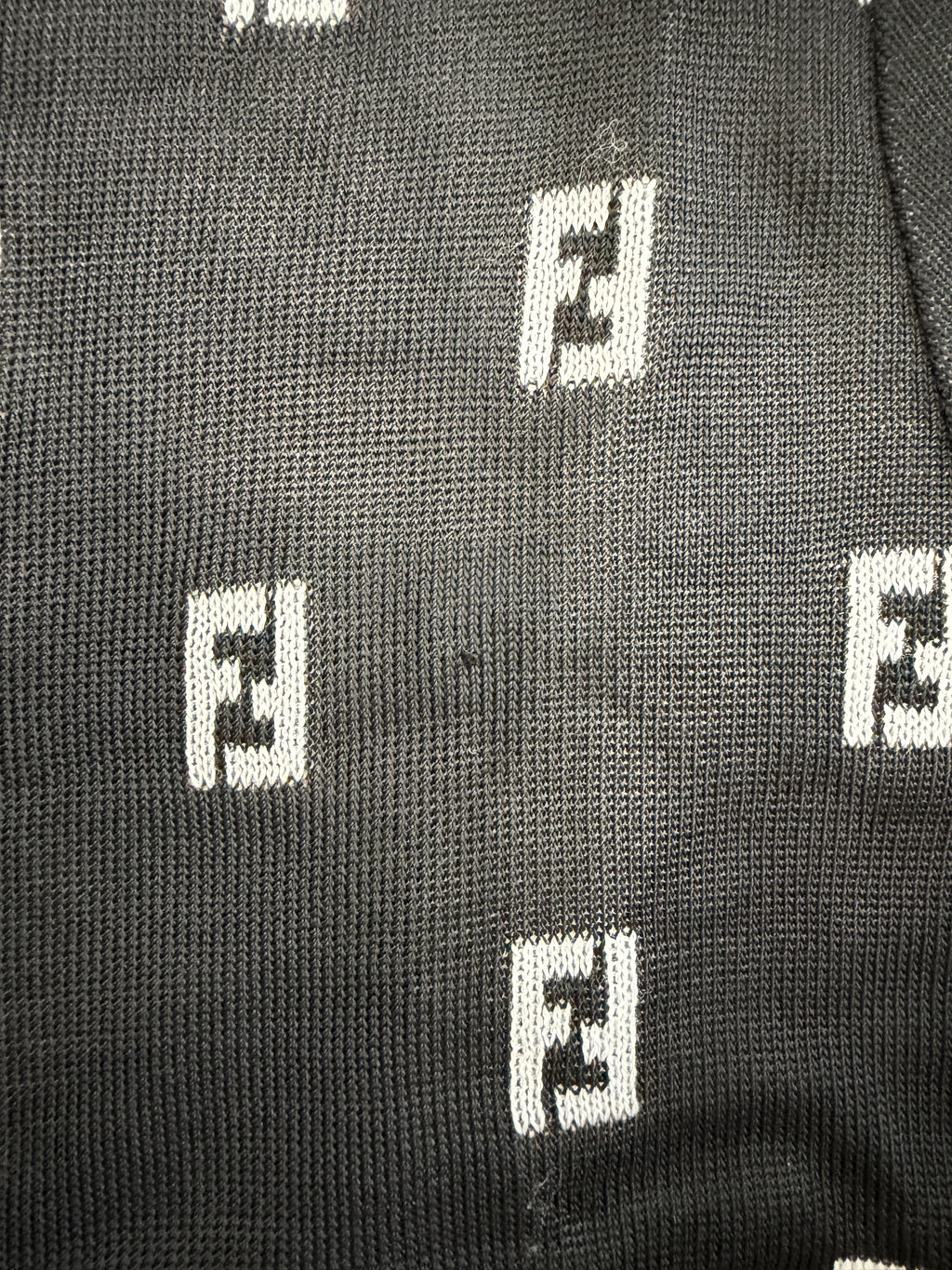 Vintage Fendi FF Zucca Monogram Knit Tee- late 90s