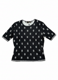 Vintage Fendi FF Zucca Monogram Knit Tee- late 90s