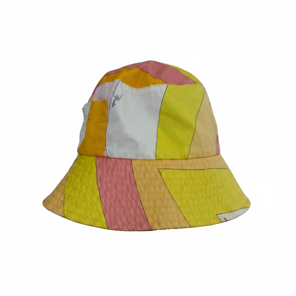 Emilio Pucci Y2K Patchwork Bucket Hat