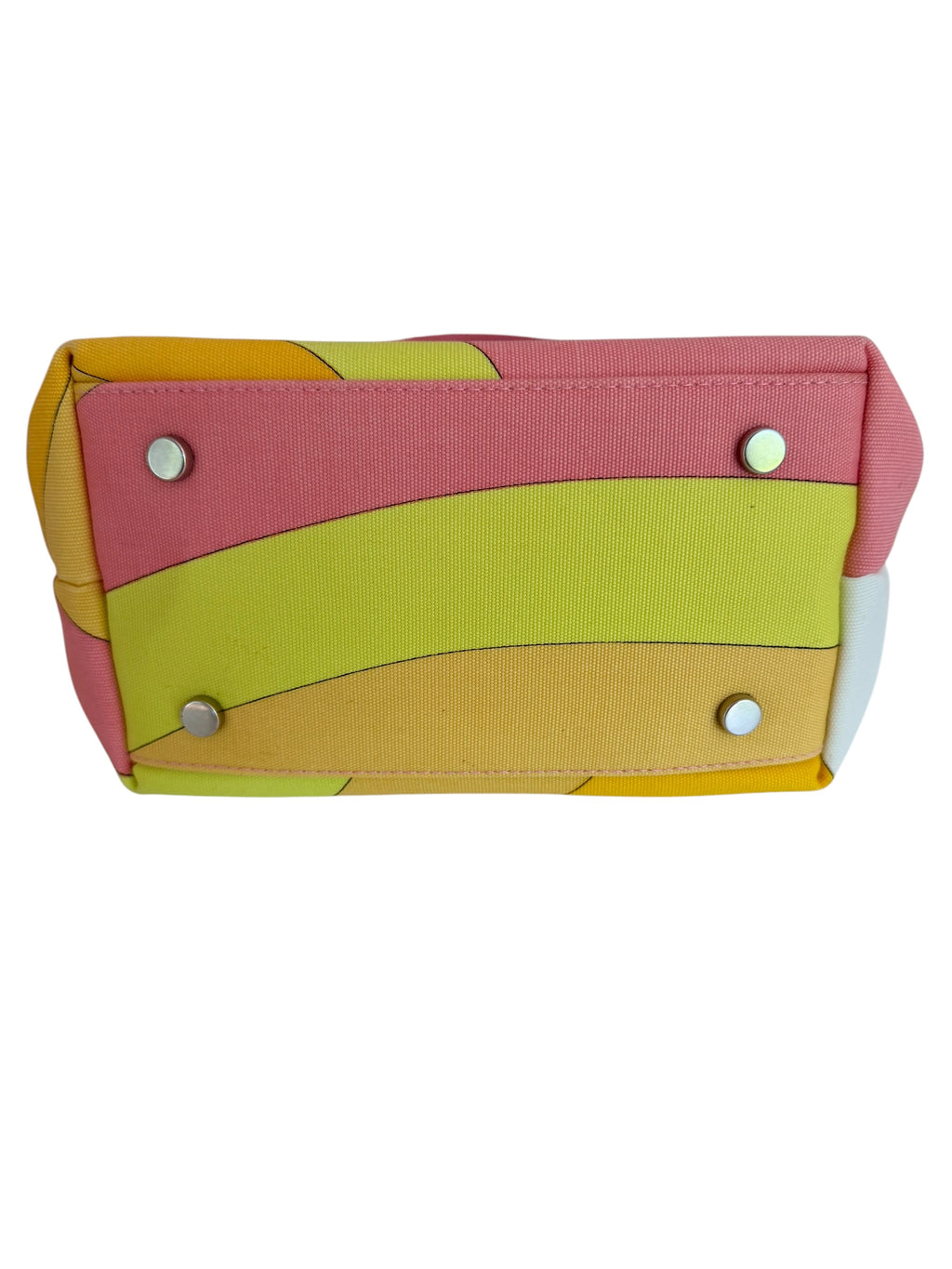 Emilio Pucci Printed Y2K Canvas Mini Tote Bag