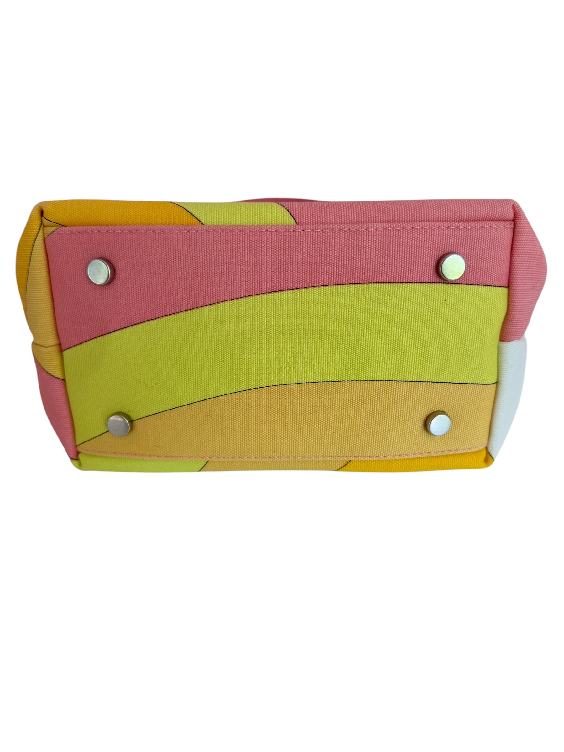 Emilio Pucci Printed Y2K Canvas Mini Tote Bag