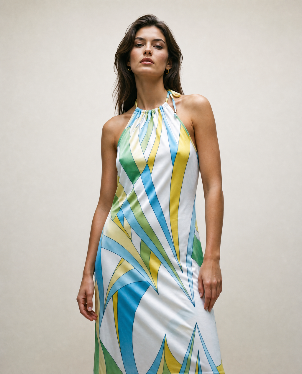 Versace Jeans Couture Halter Mini Dress- Late 90s