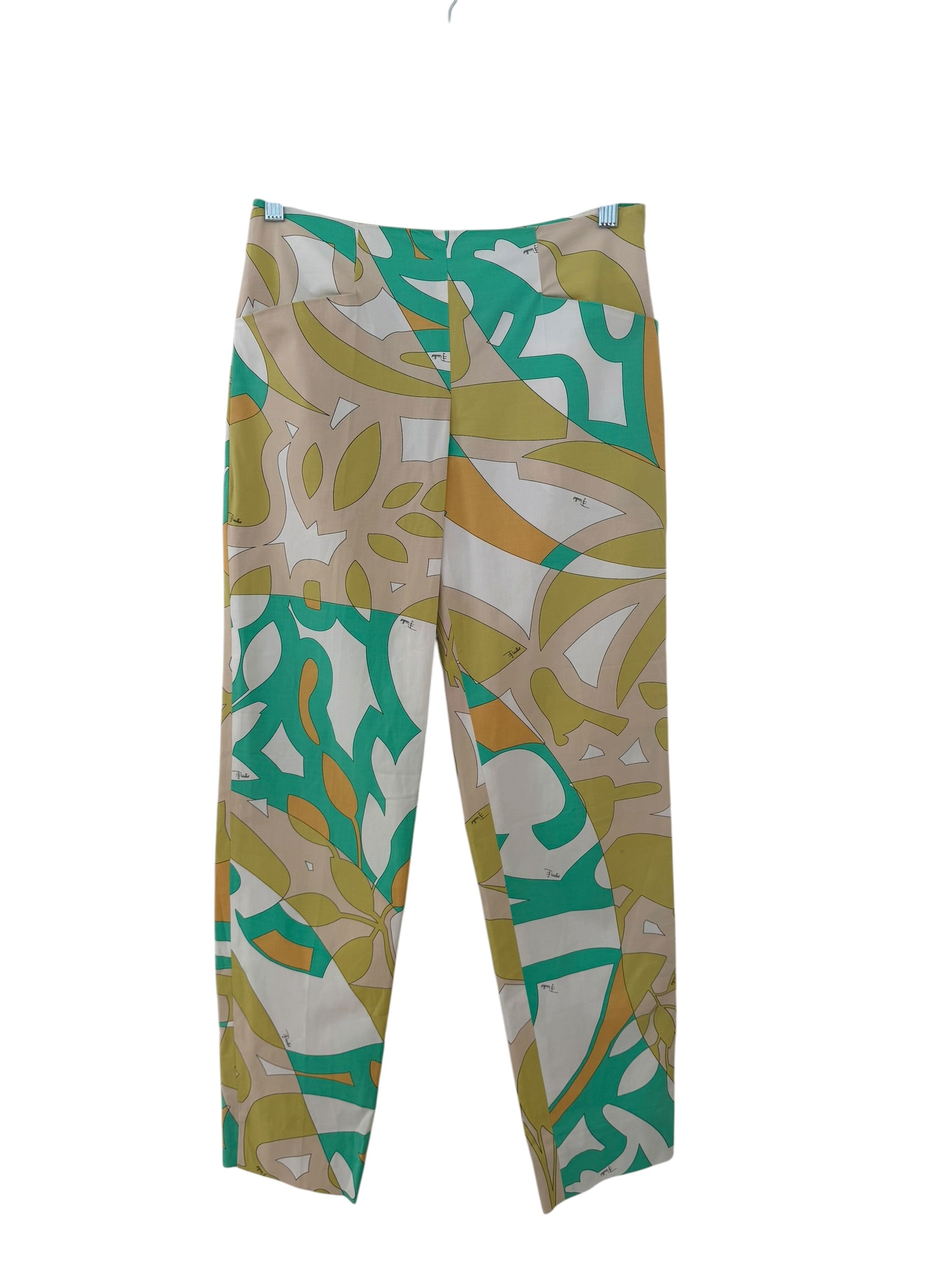 Emilio Pucci Abstract Print Straight-Leg Pants