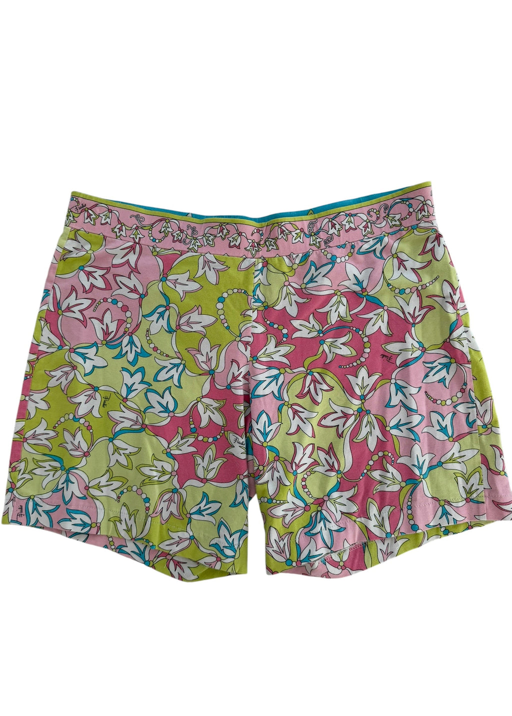 Emilio Pucci Floral Print Mini Shorts- Y2K