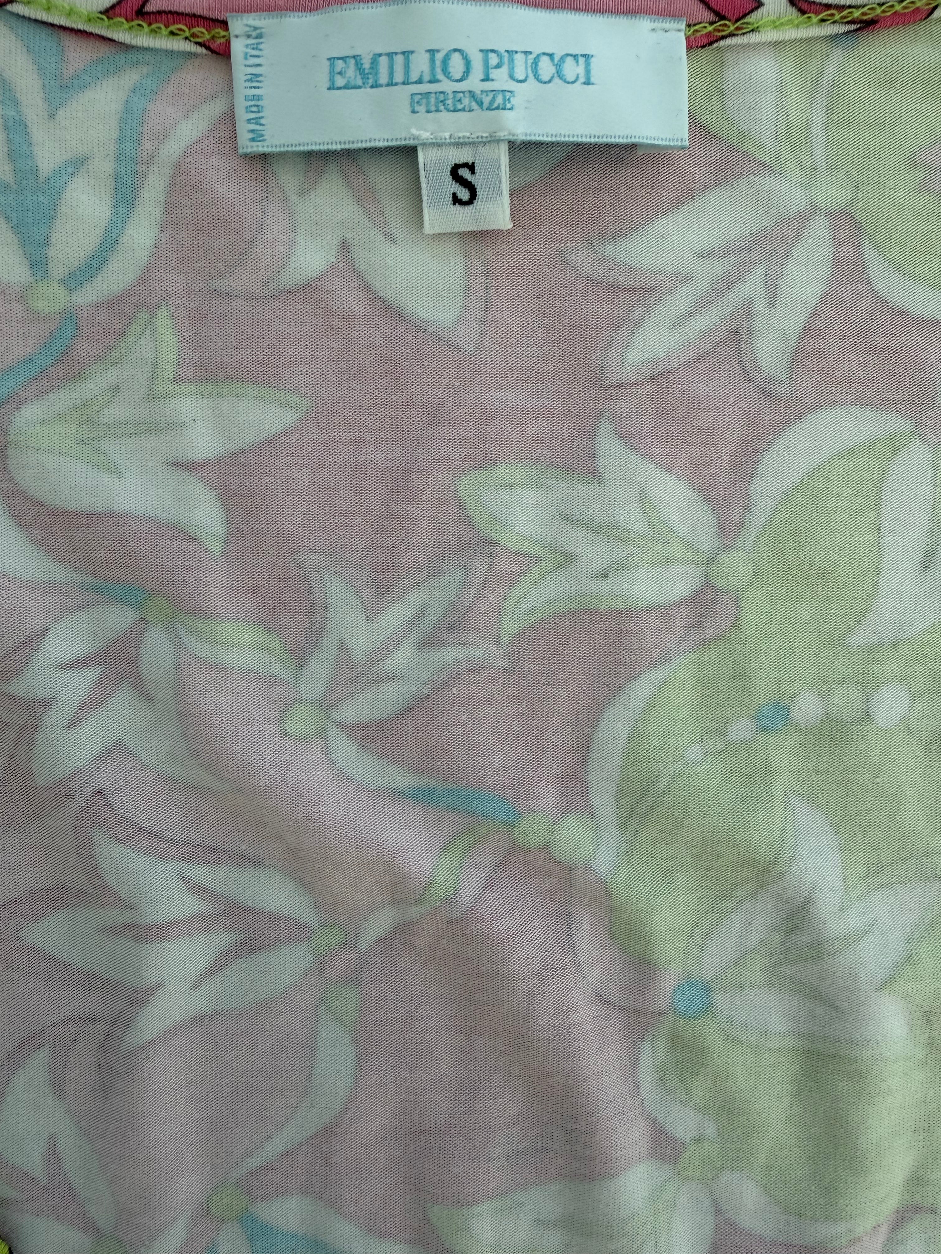 Emilio Pucci Floral Print T-shirt | Y2K