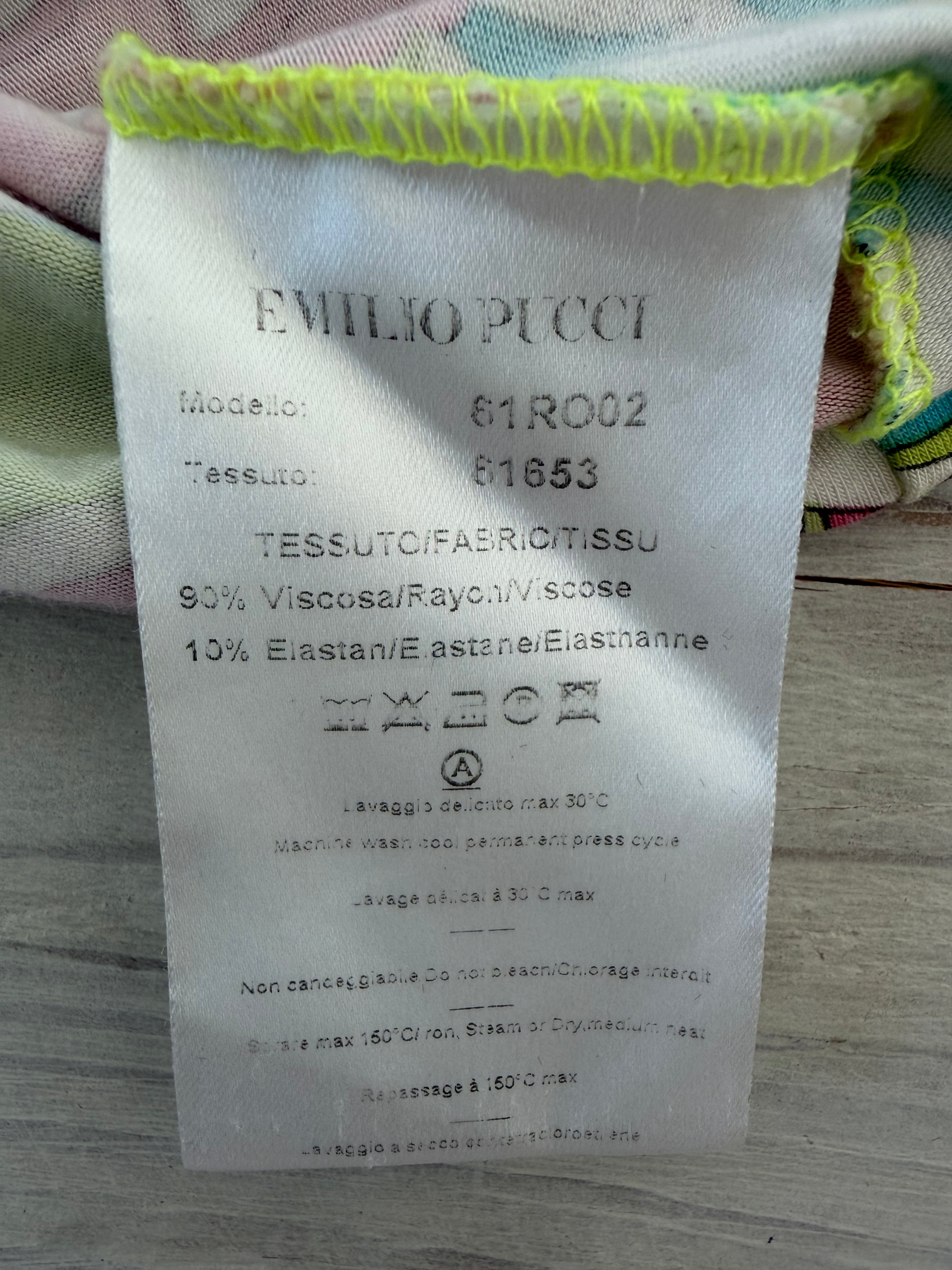 Emilio Pucci Floral Print T-shirt | Y2K
