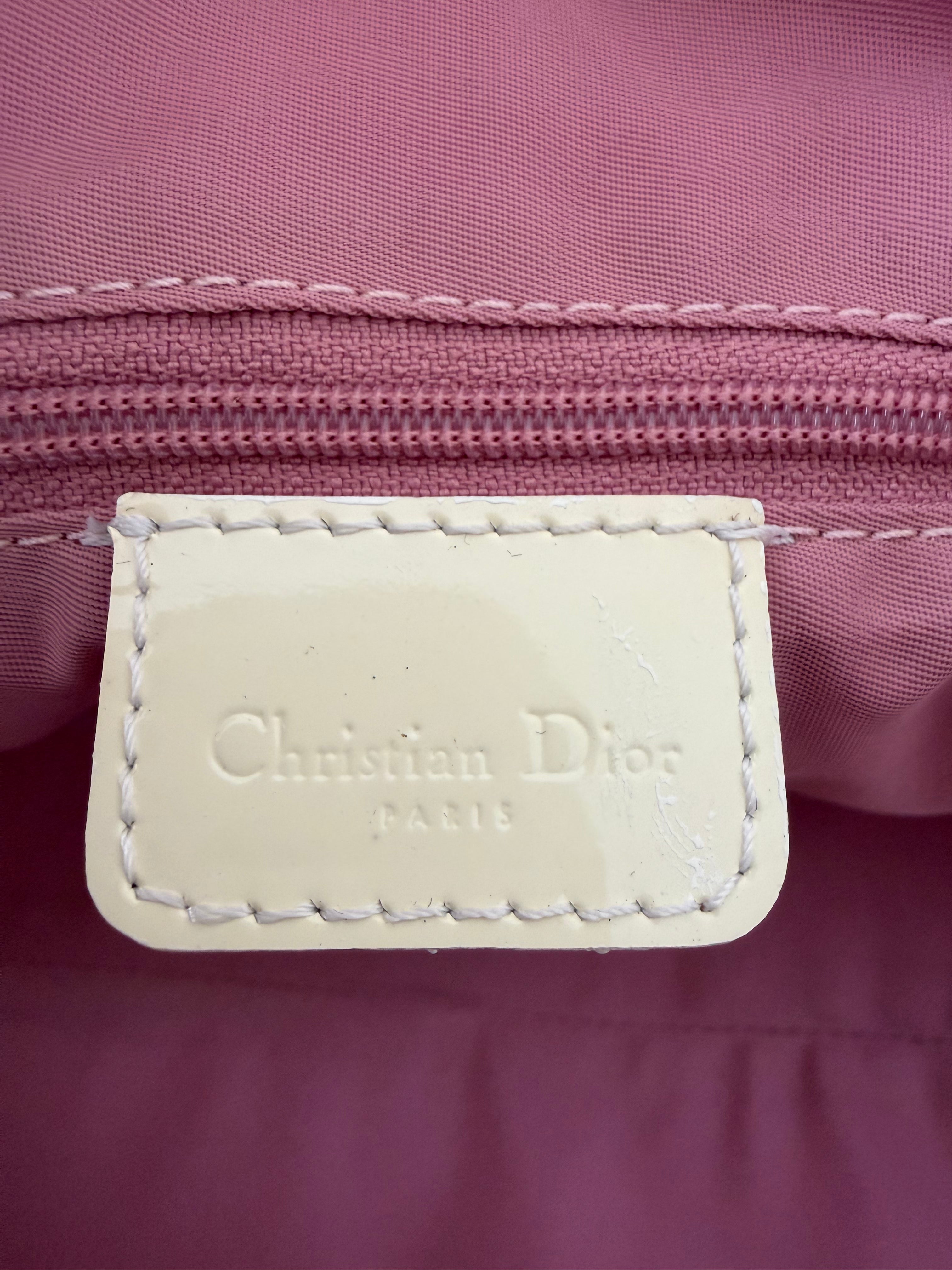 Christian Dior Girly Chic No. 1 Pink Trotter Monogram Boston Bowling Bag | Galliano Era | 2004