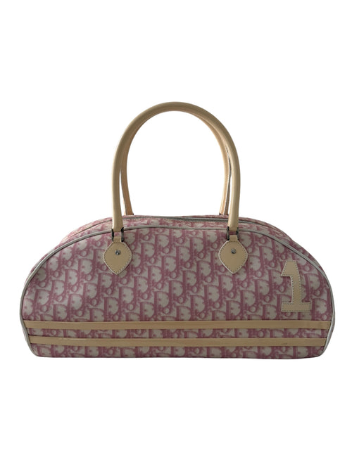 Christian Dior Girly Chic No. 1 Pink Trotter Monogram Boston Bowling Bag | Galliano Era | 2004