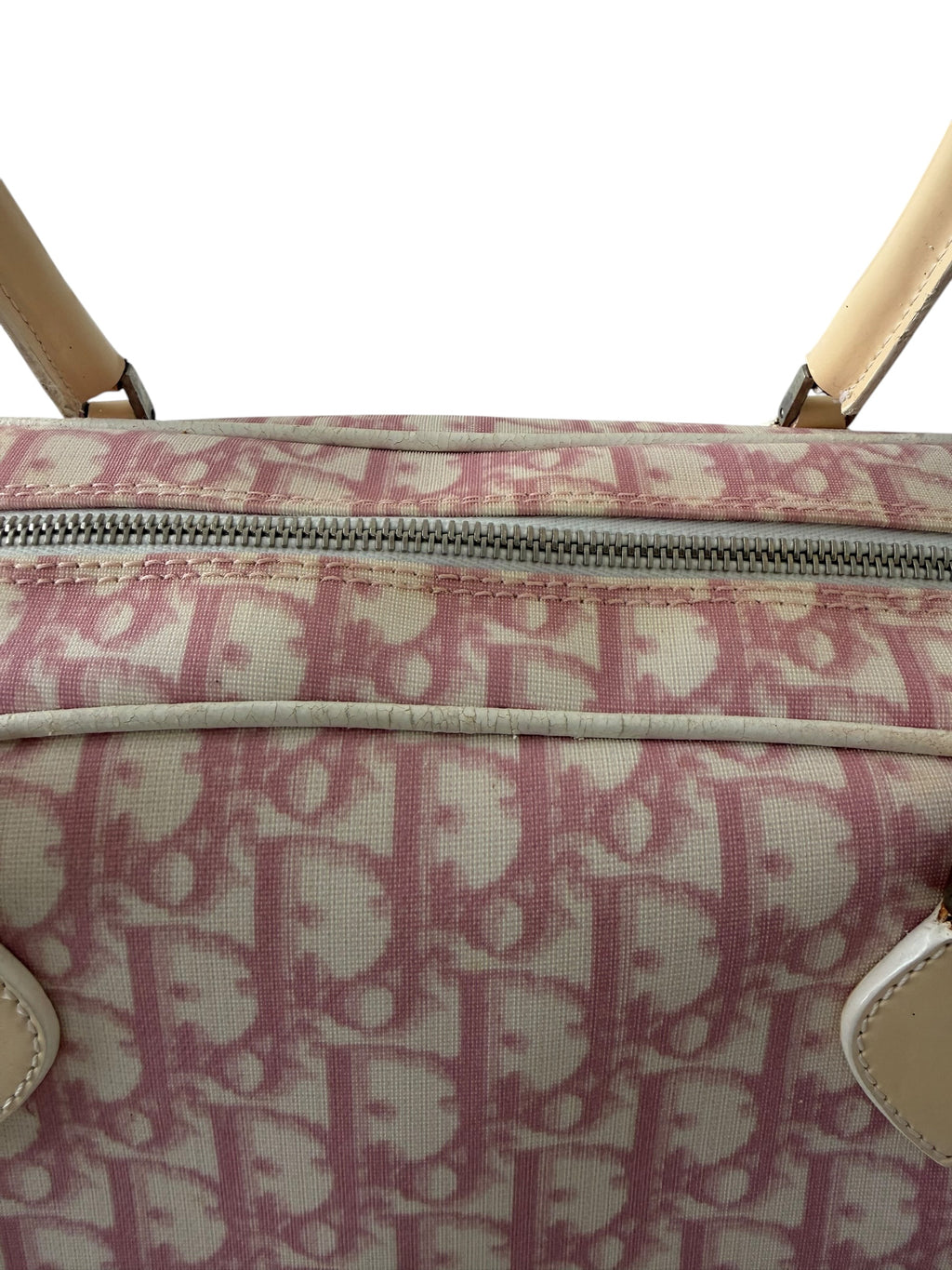 Christian Dior Girly Chic No. 1 Pink Trotter Monogram Boston Bowling Bag | Galliano Era | 2004