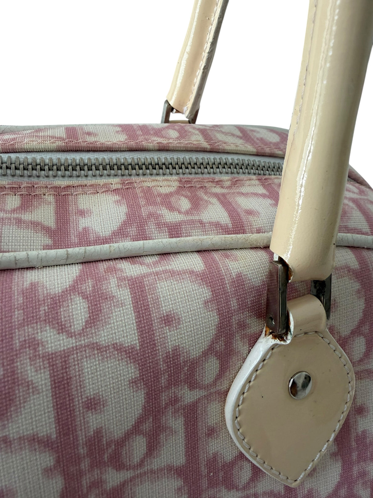 Christian Dior Girly Chic No. 1 Pink Trotter Monogram Boston Bowling Bag | Galliano Era | 2004