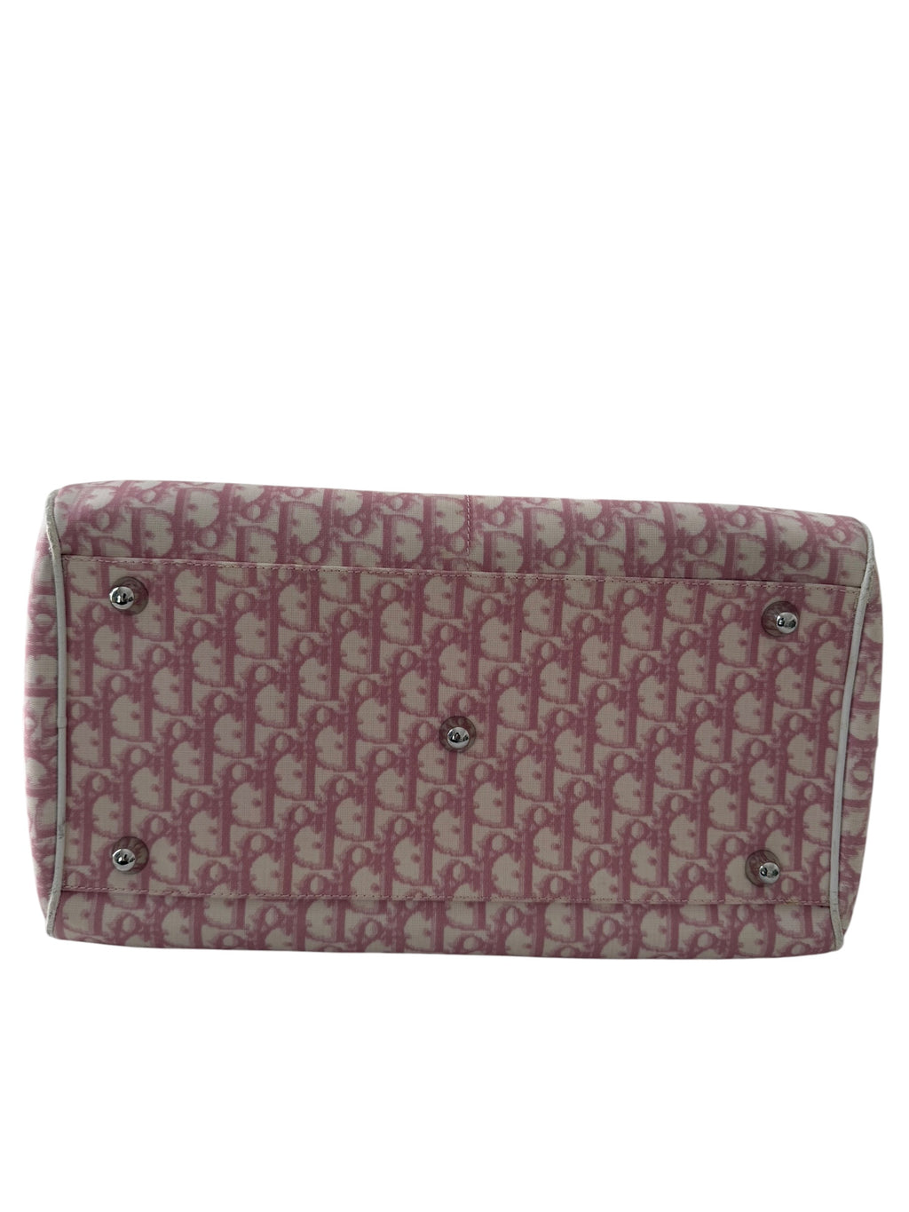 Christian Dior Girly Chic No. 1 Pink Trotter Monogram Boston Bowling Bag | Galliano Era | 2004