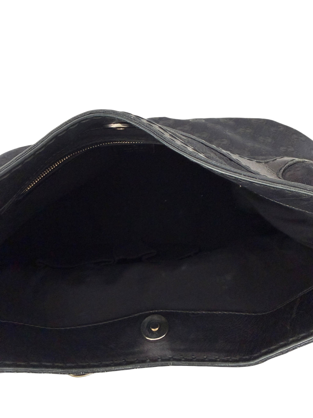 Gucci Black GG Canvas Bow Hobo Shoulder Bag | Tom Ford Era
