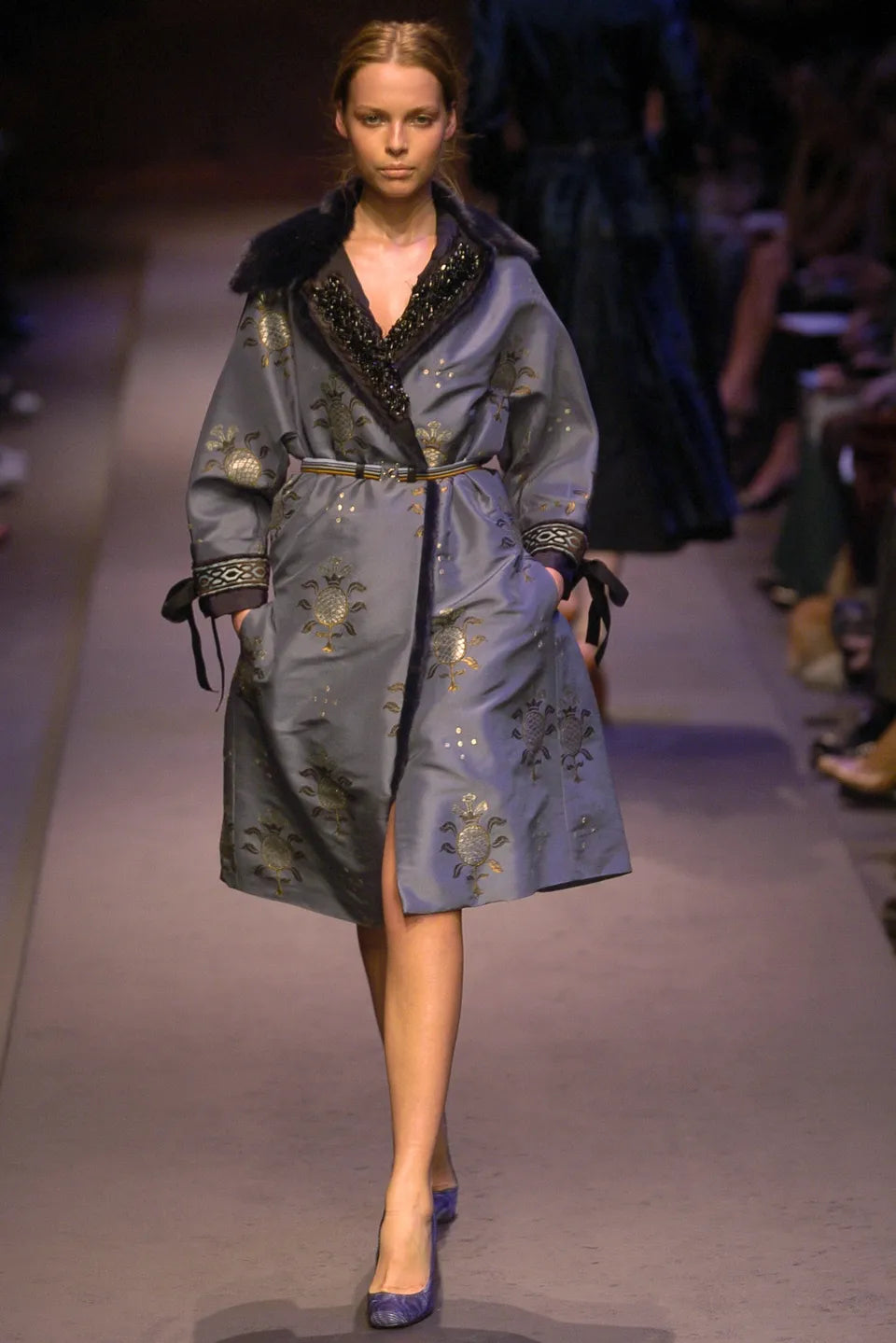 Prada Fall/Winter 2004 Runway Look 49 Sculptural Curved Heel Pumps