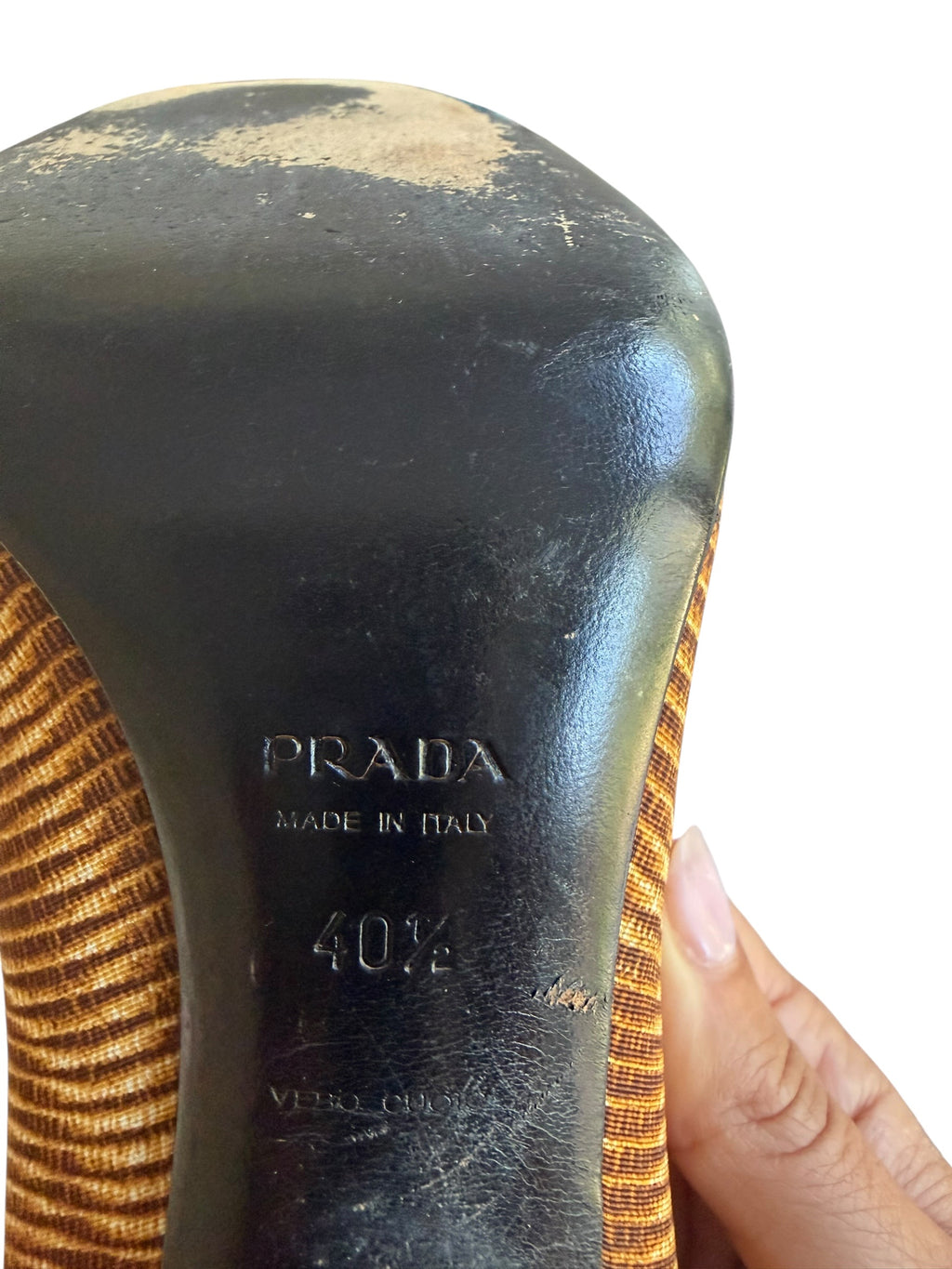 Prada Fall/Winter 2004 Runway Look 49 Sculptural Curved Heel Pumps