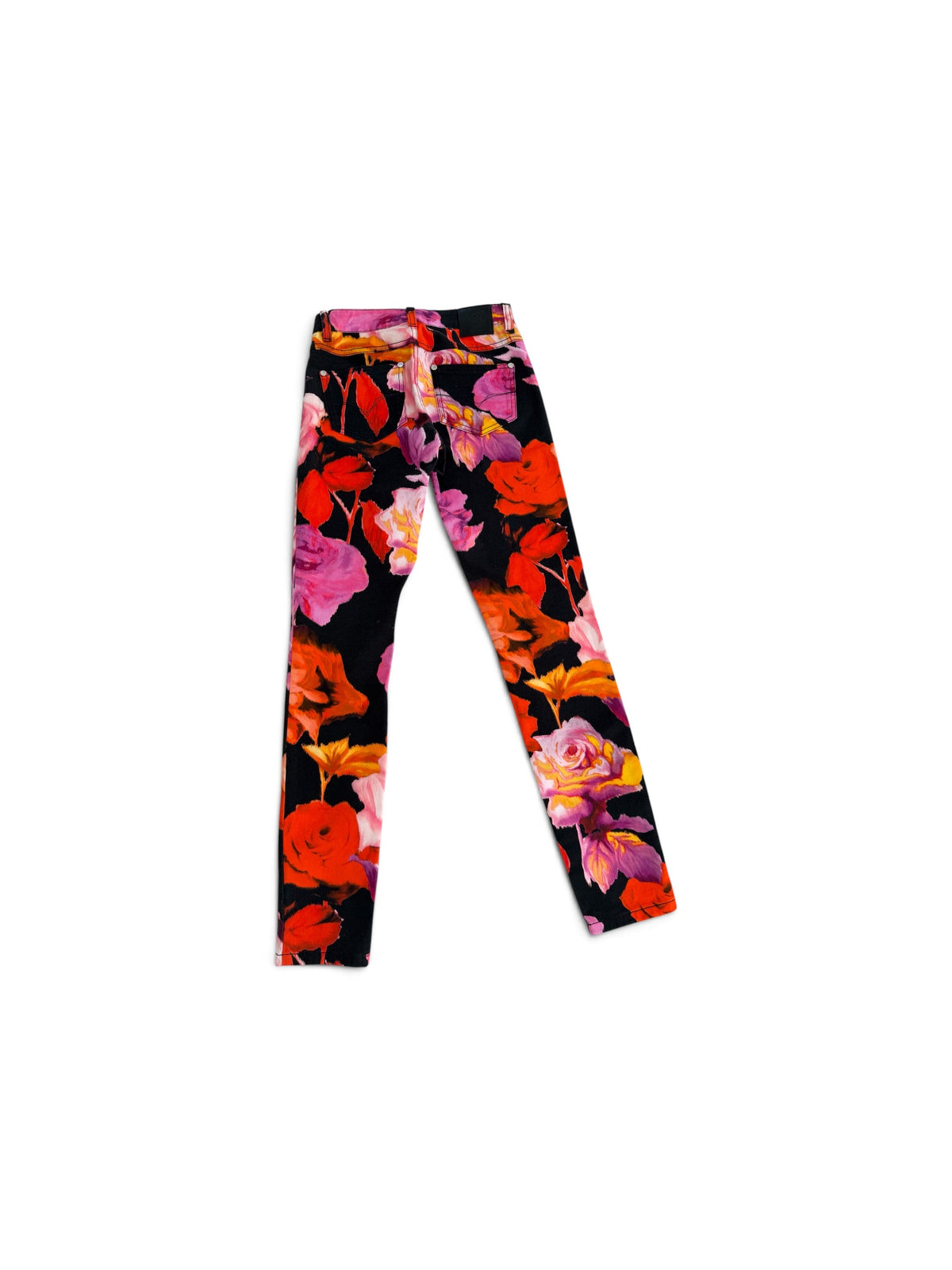 Versus Versace 2012 Floral Print Stretch Cotton Pants