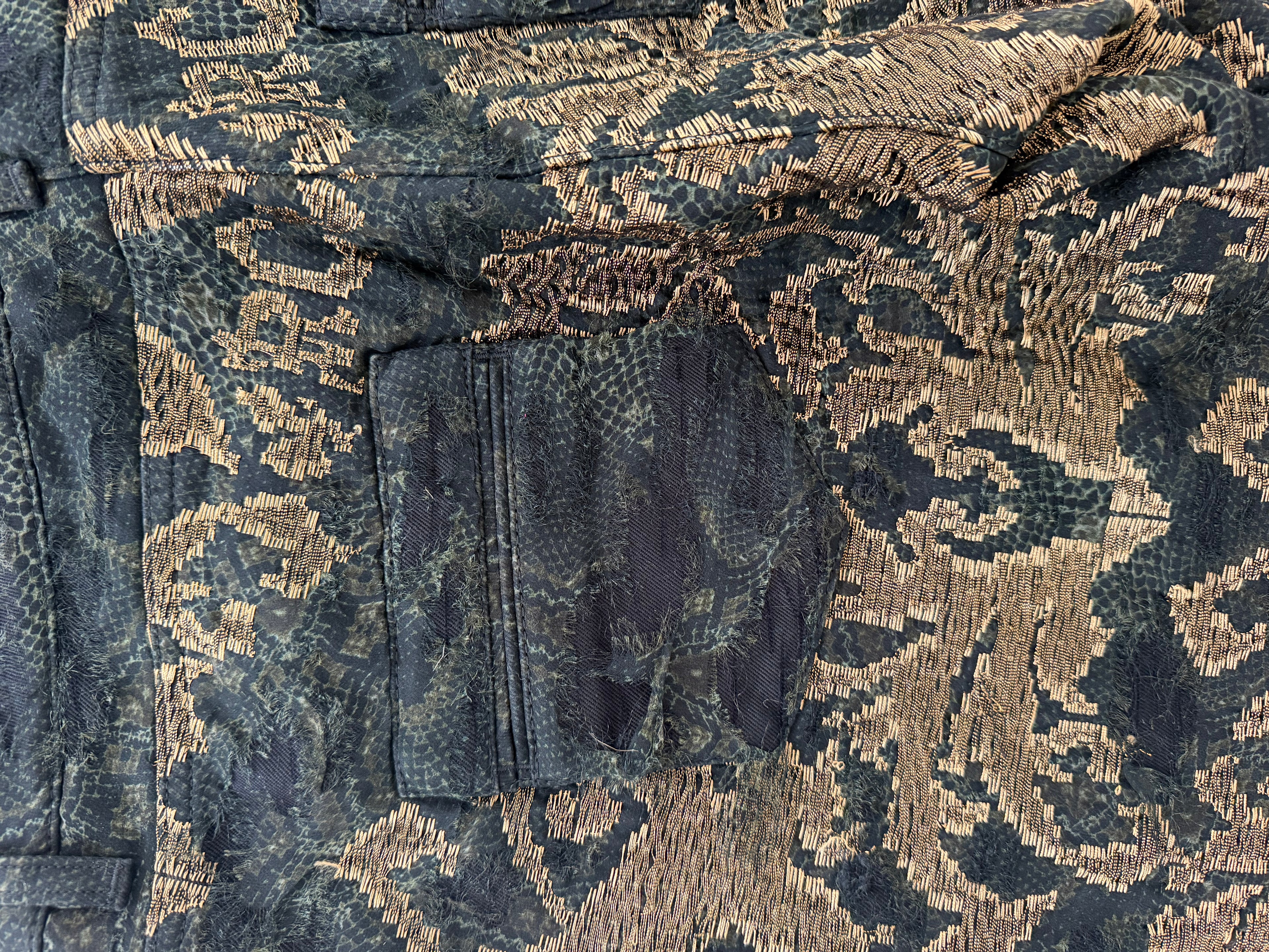 Roberto Cavalli Fall/Winter 2010 Runway Silk Brocade Pants – Look 4 – Size IT 42 / US 6