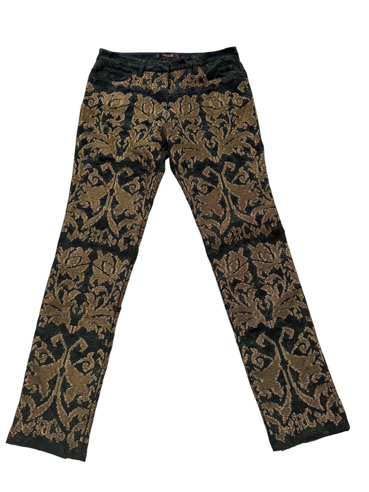 Roberto Cavalli Fall/Winter 2010 Runway Silk Brocade Pants – Look 4 – Size IT 42 / US 6
