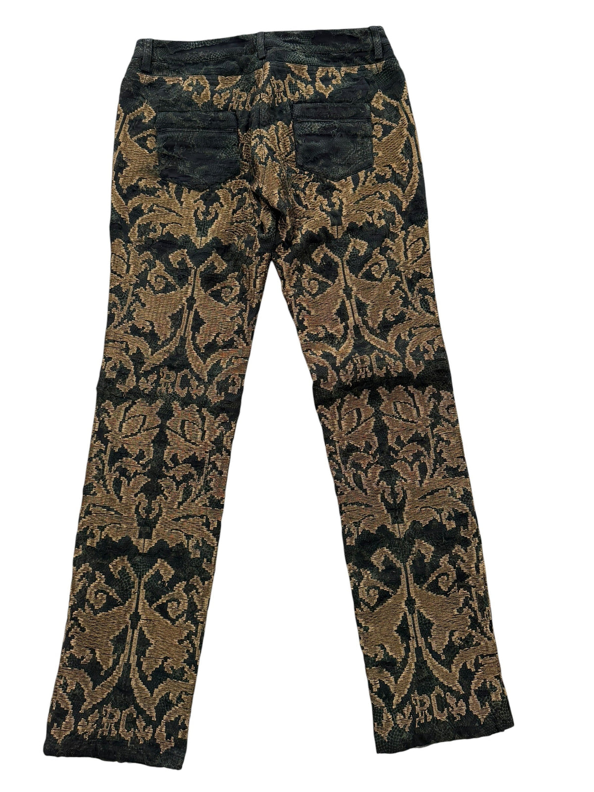 Roberto Cavalli Fall/Winter 2010 Runway Silk Brocade Pants – Look 4 – Size IT 42 / US 6