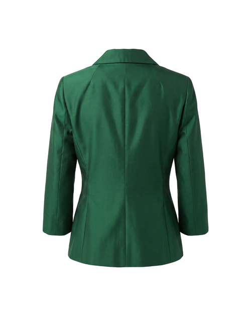 Dolce & Gabbana SS1996 Look 57 Runway Emerald Silk Jacket