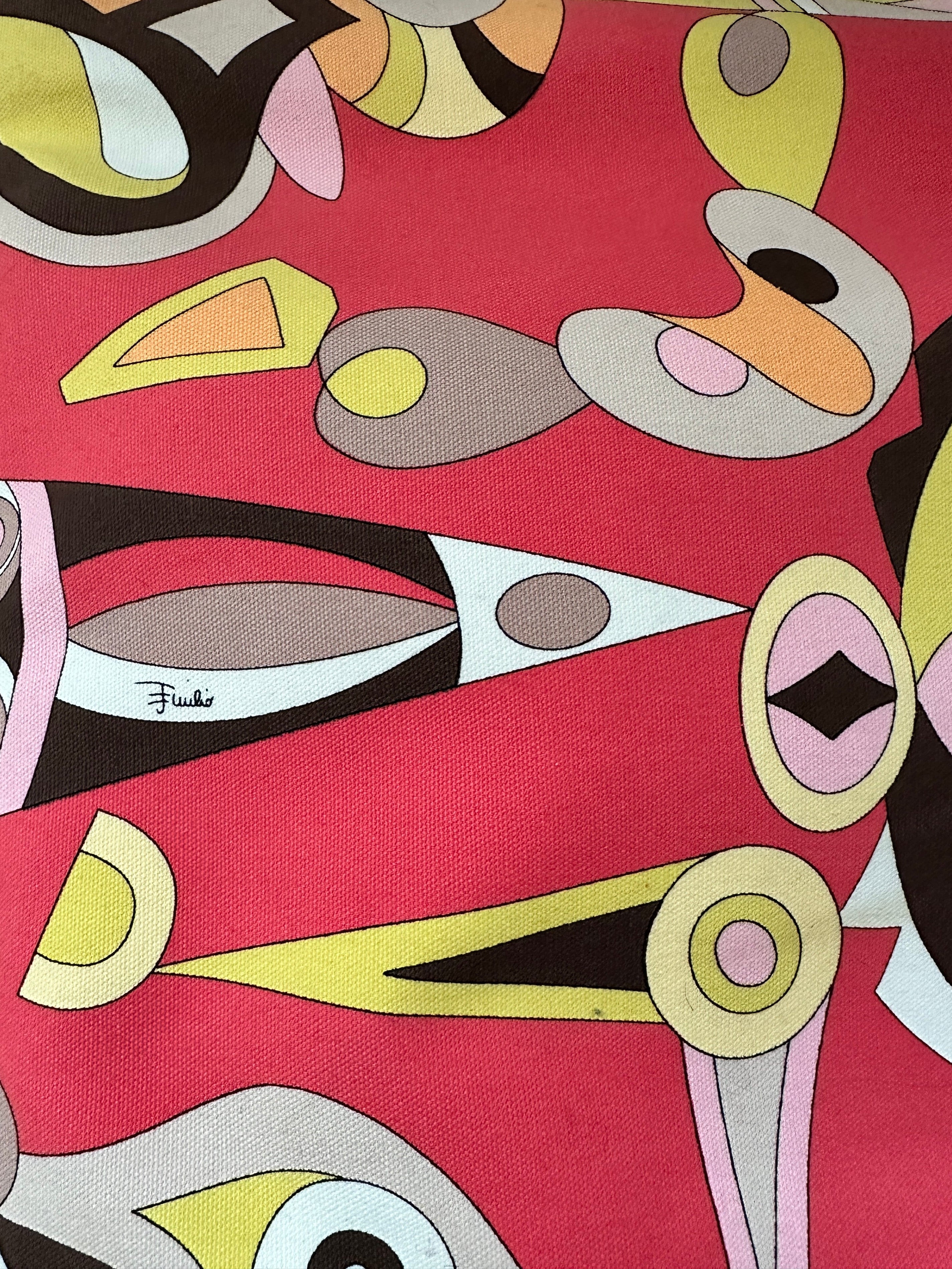 Emilio Pucci Vintage Canvas Tote - Early 2000s