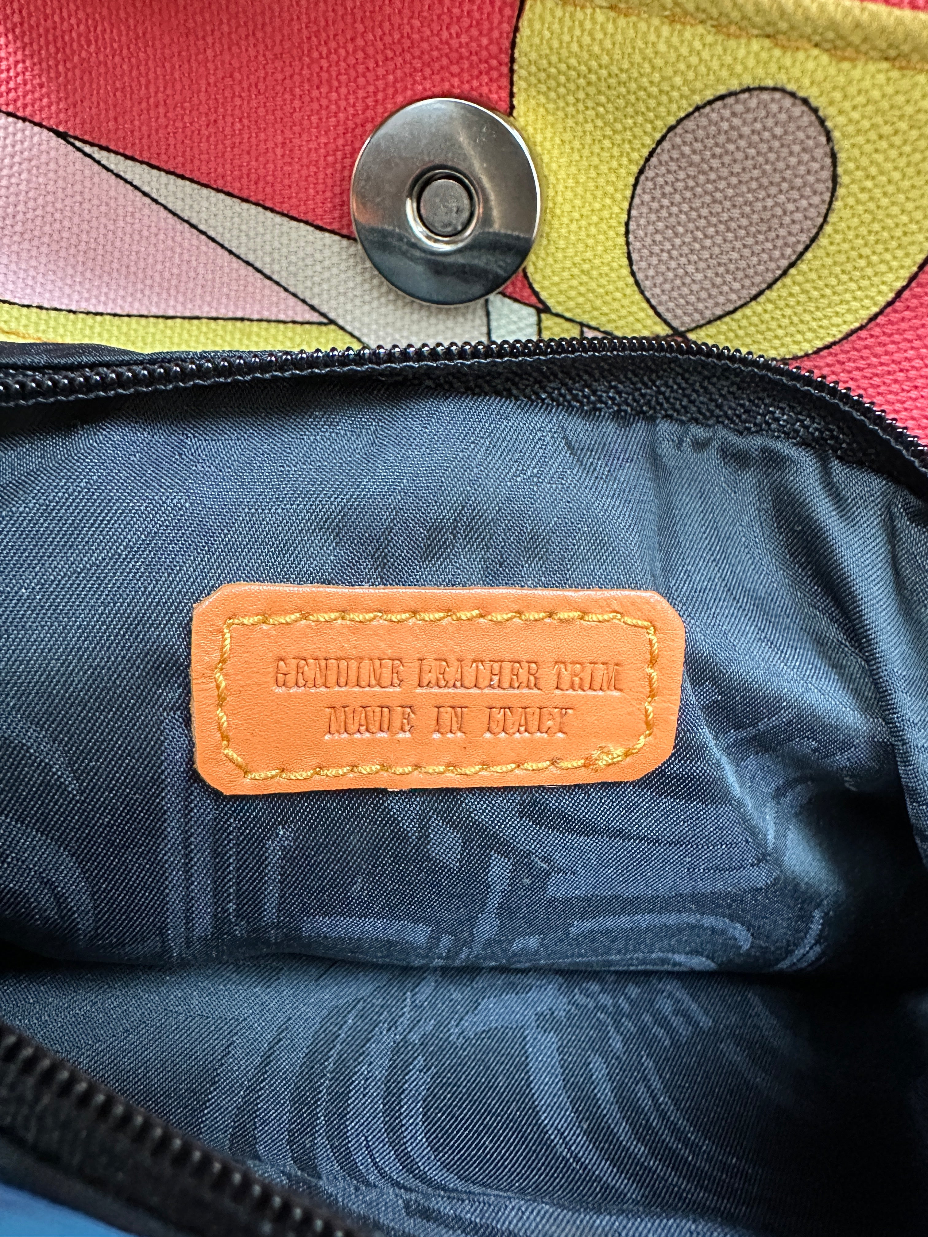 Emilio Pucci Vintage Canvas Tote - Early 2000s