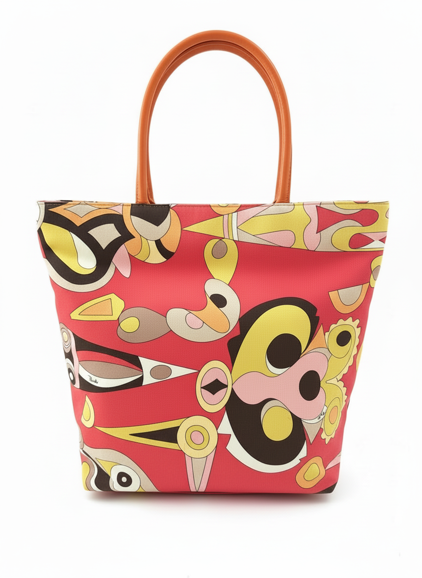 Emilio Pucci Vintage Canvas Tote - Early 2000s