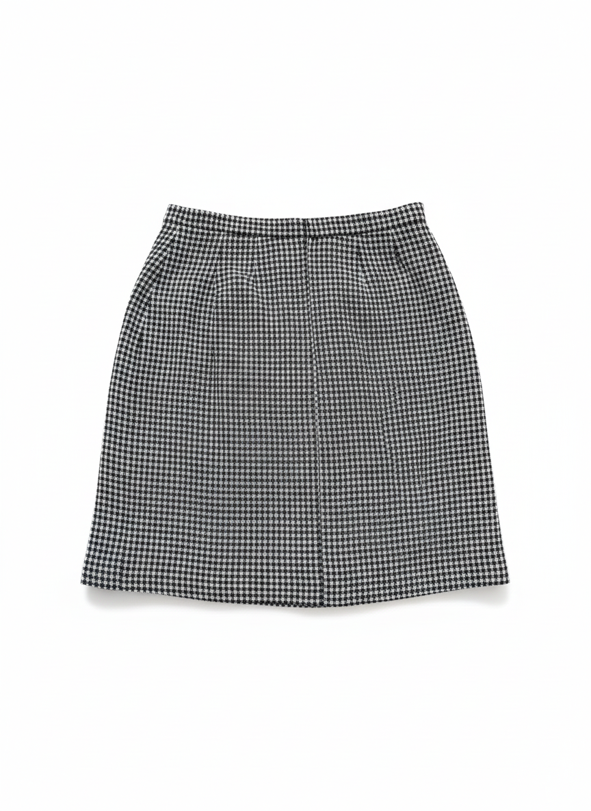Chanel Boutique Gingham Skirt -1990s