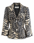 Dolce & Gabbana SS 1996 Silk Animal Print Blazer