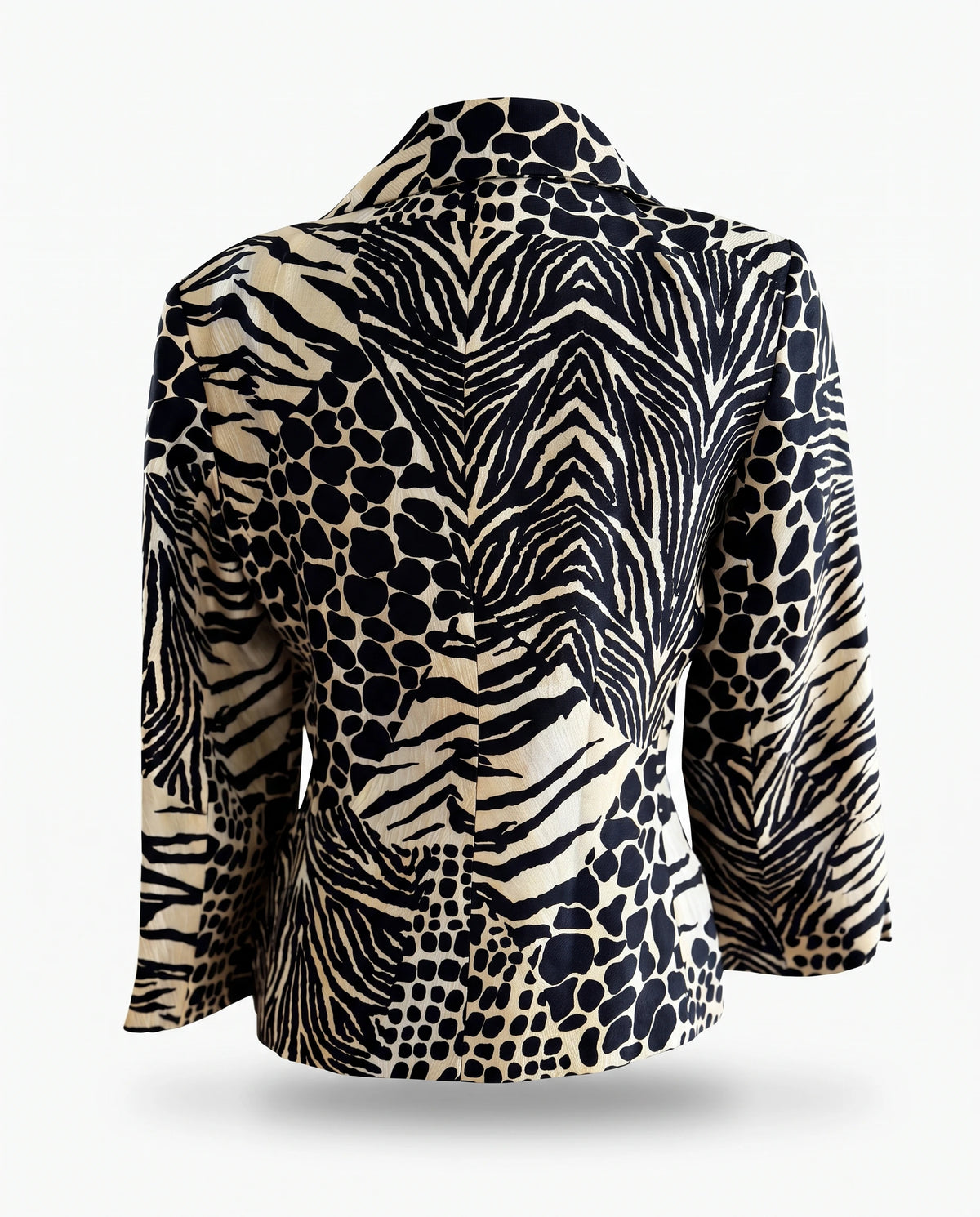 Dolce & Gabbana SS 1996 Silk Animal Print Blazer