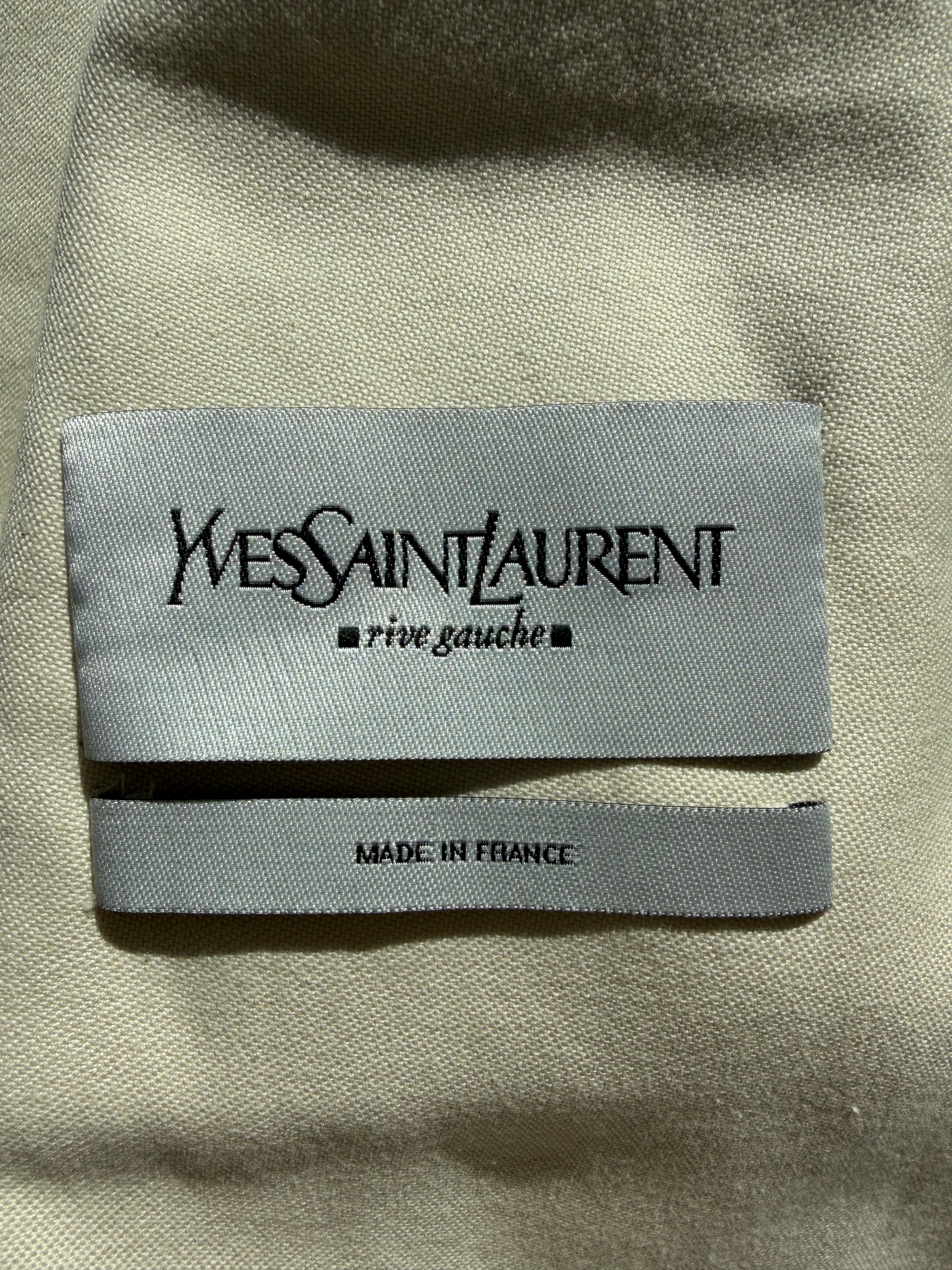Yves Saint Laurent Rive Gauche by Tom Ford Spring/Summer 2002 Lace-Up Cotton Blazer