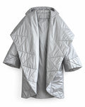 Norma Kamali Silver Sleeping Bag Coat- Late 1980s / Early 1990s