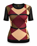 Fendi Maglia 1990s Geometric Sheer Knit Top