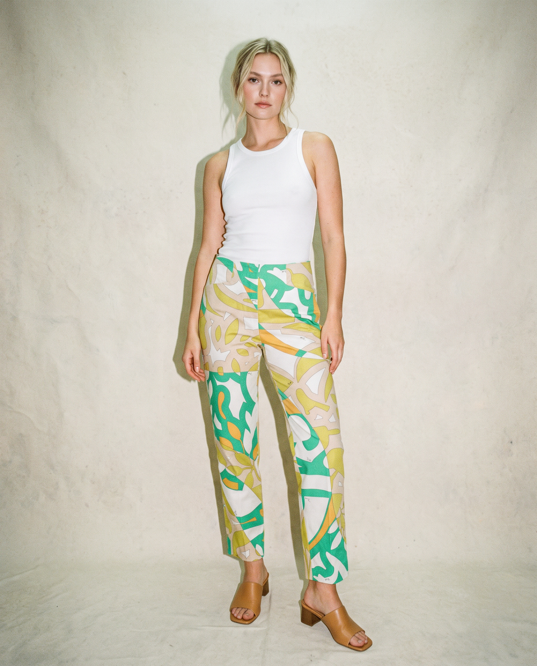 Emilio Pucci Abstract Print Straight-Leg Pants